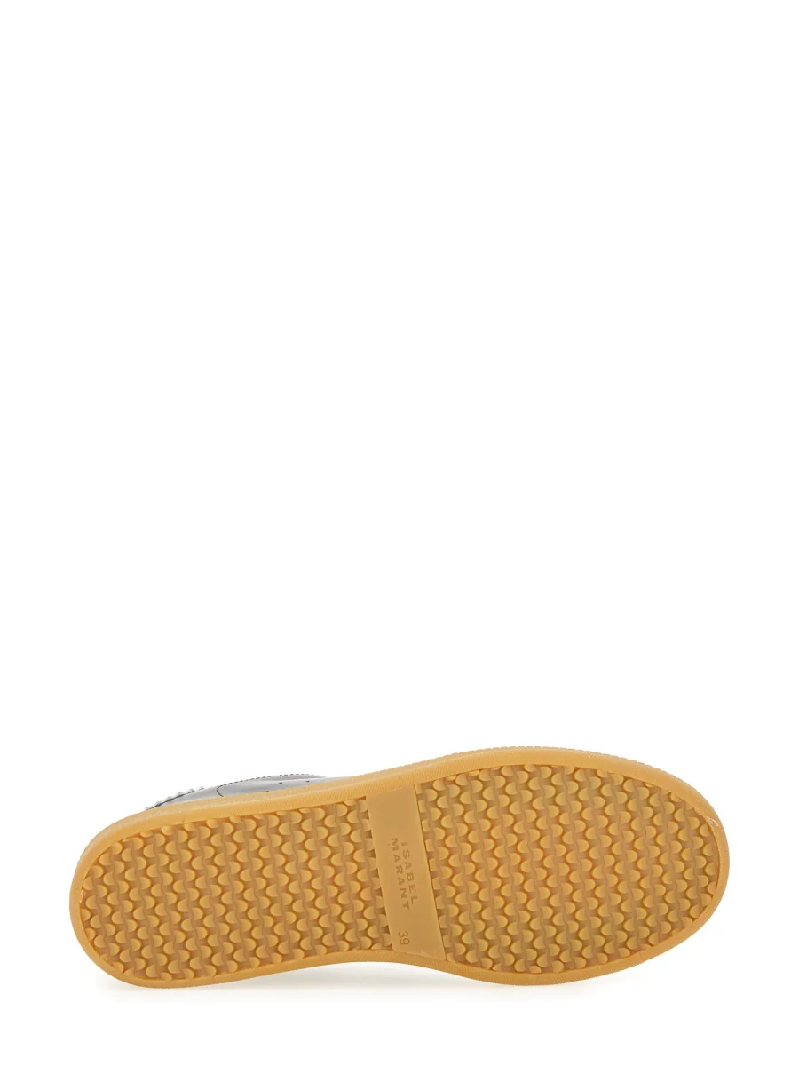 ISABEL MARANT Bryce Suede-trimmed Perforated Leather Sneakers - Image 5