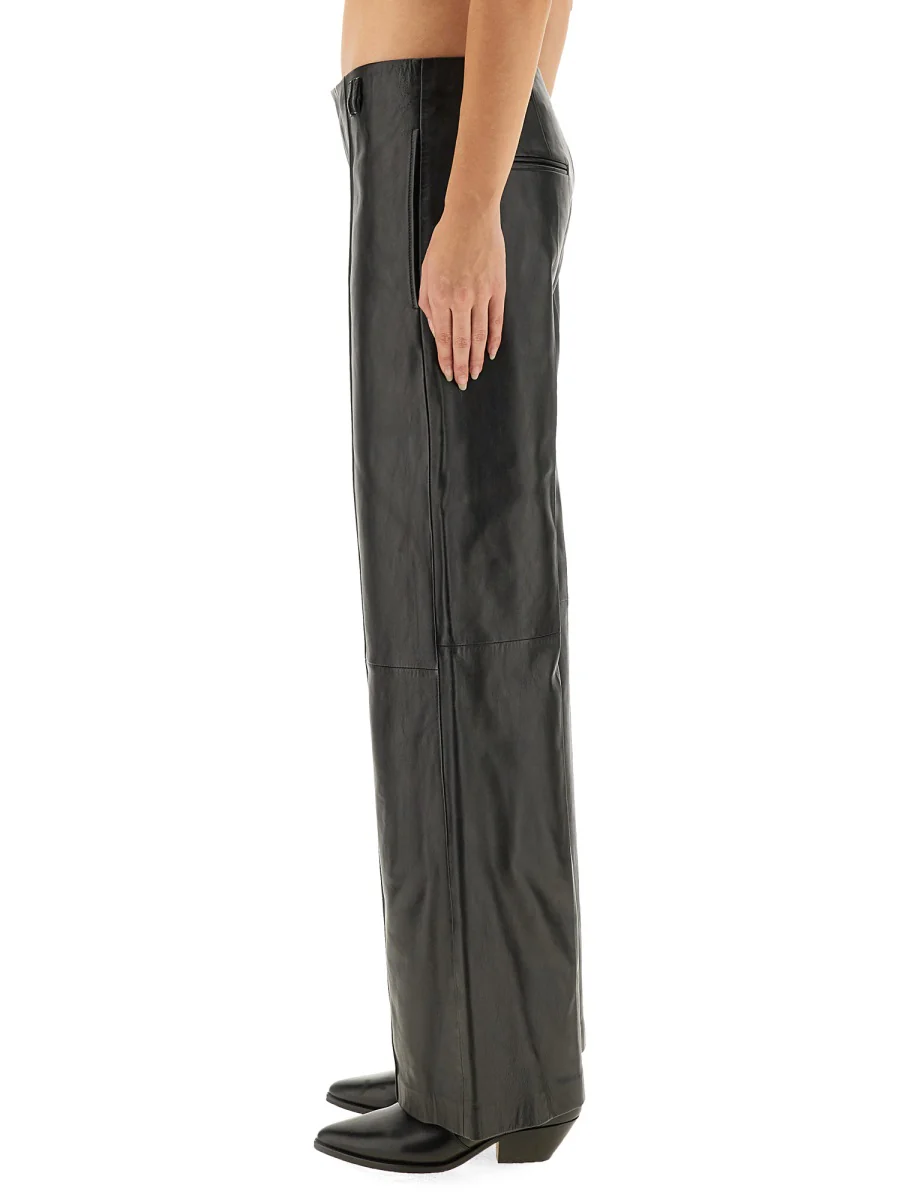 ISABEL MARANT Ciara High-rise Leather Wide-leg Pants - Image 2