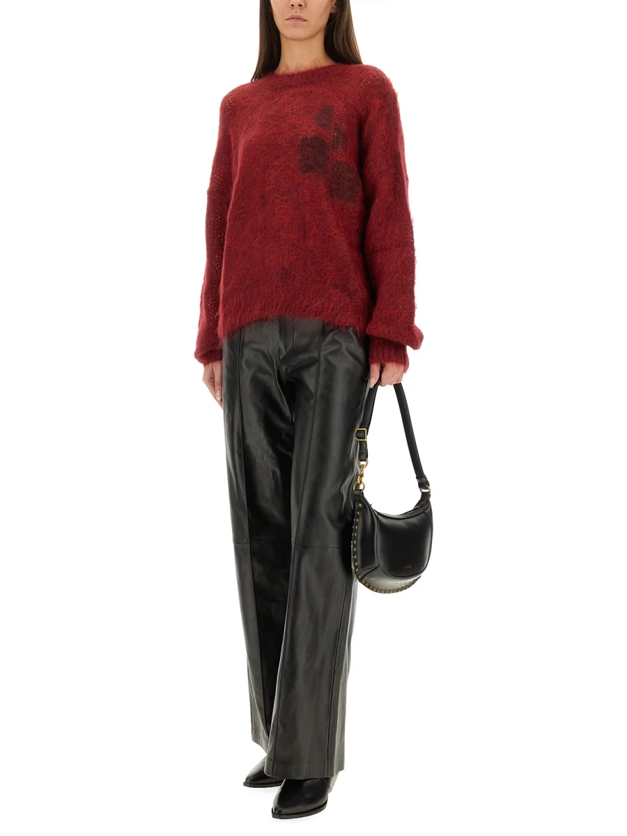 ISABEL MARANT Ciara High-rise Leather Wide-leg Pants - Image 4