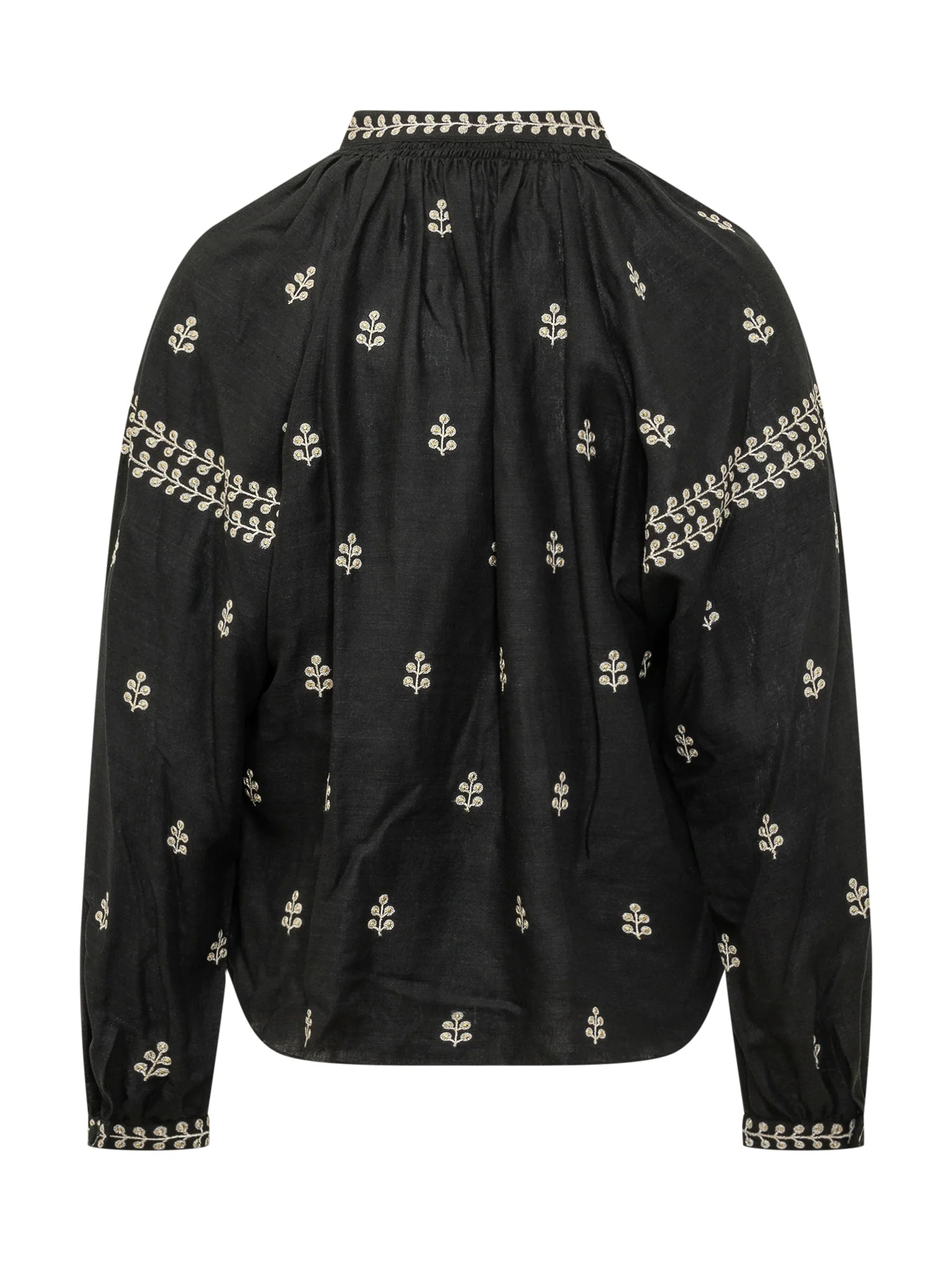 Isabel Marant Elegant Blouse with Embroidery and Ruffled Neck - Image 2