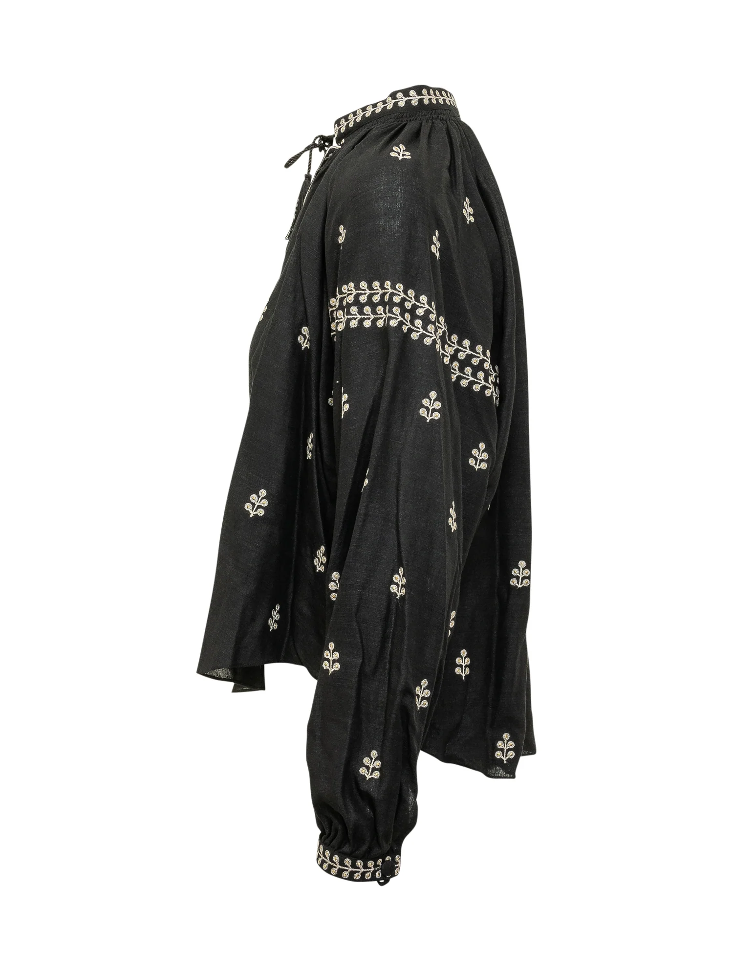 Isabel Marant Elegant Blouse with Embroidery and Ruffled Neck - Image 3