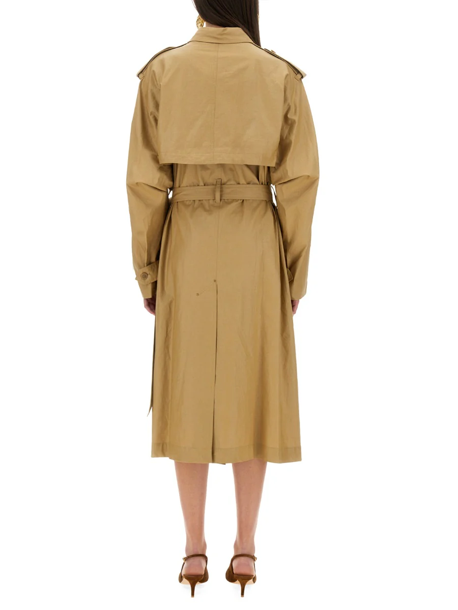 ISABEL MARANT Freanne Belted Double-breasted Linen-blend Trench Coat - Image 3
