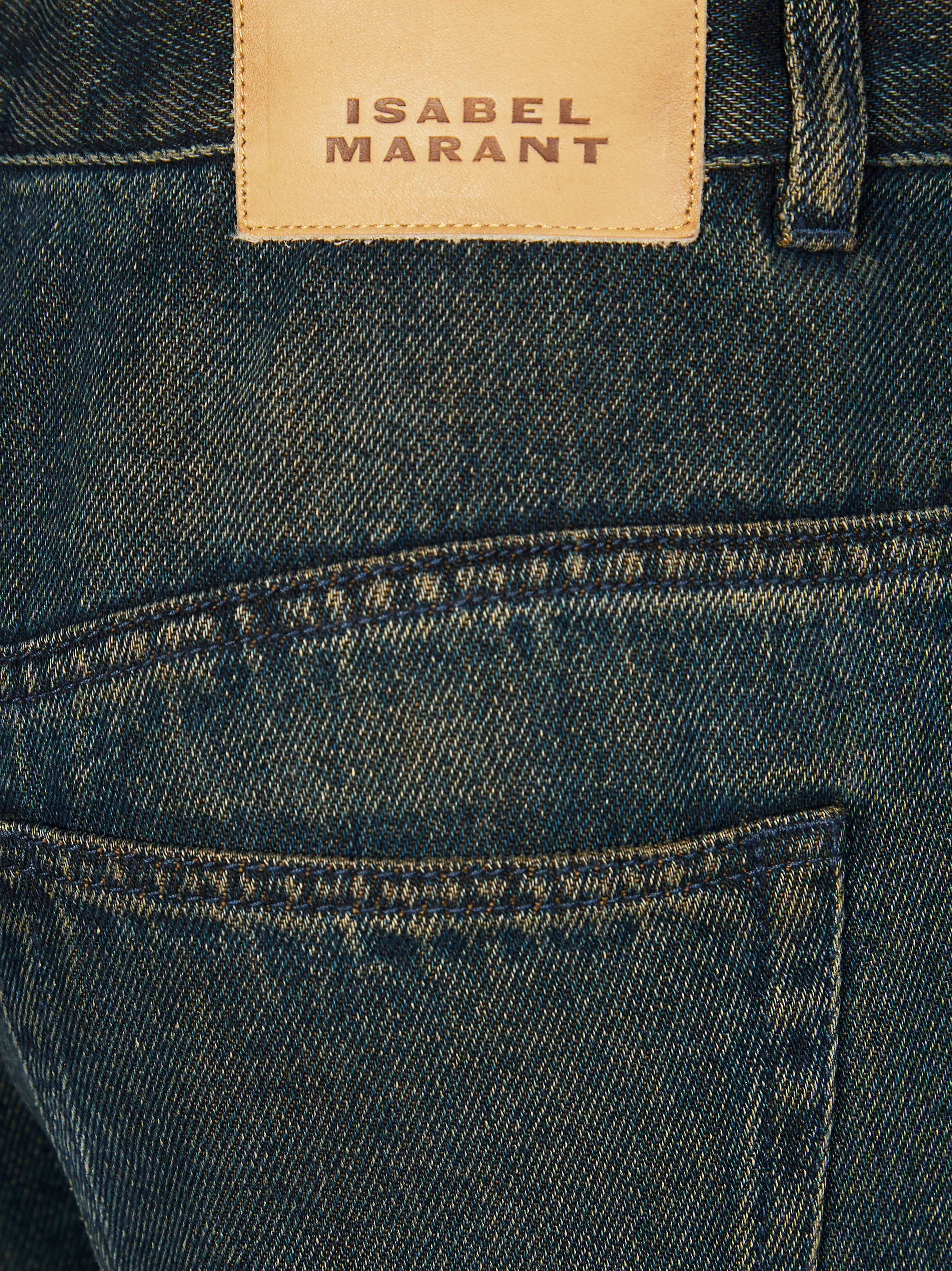 Isabel Marant Logo Patch Flared Jeans - Image 3