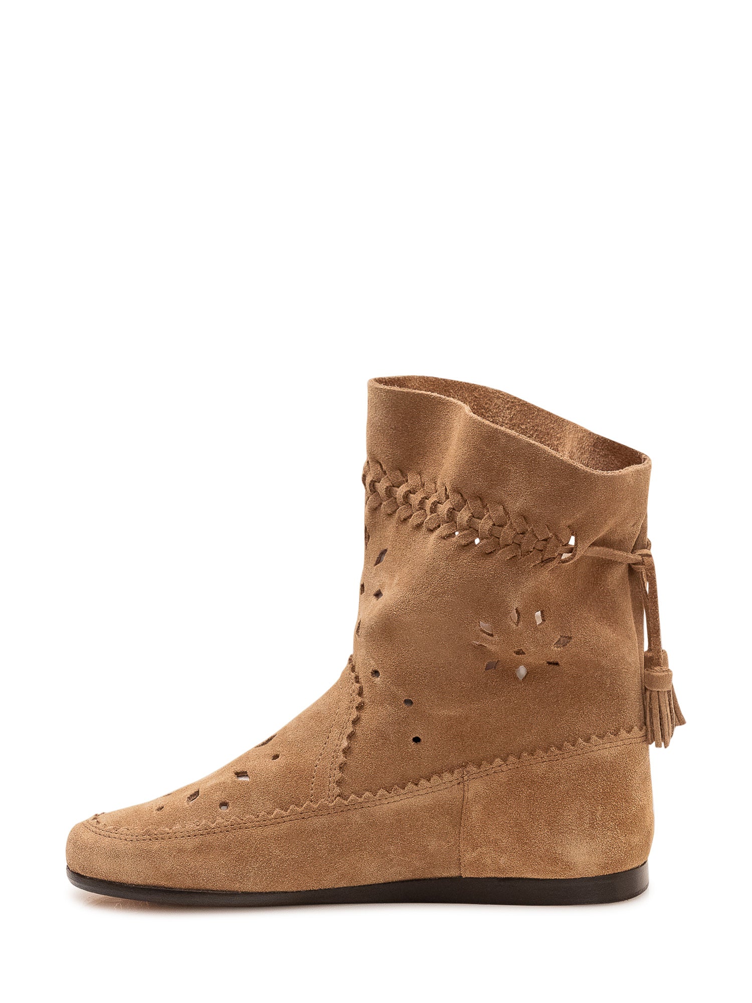 Isabel Marant Mini Ankle Boot with Cutouts and Tassels - Image 4