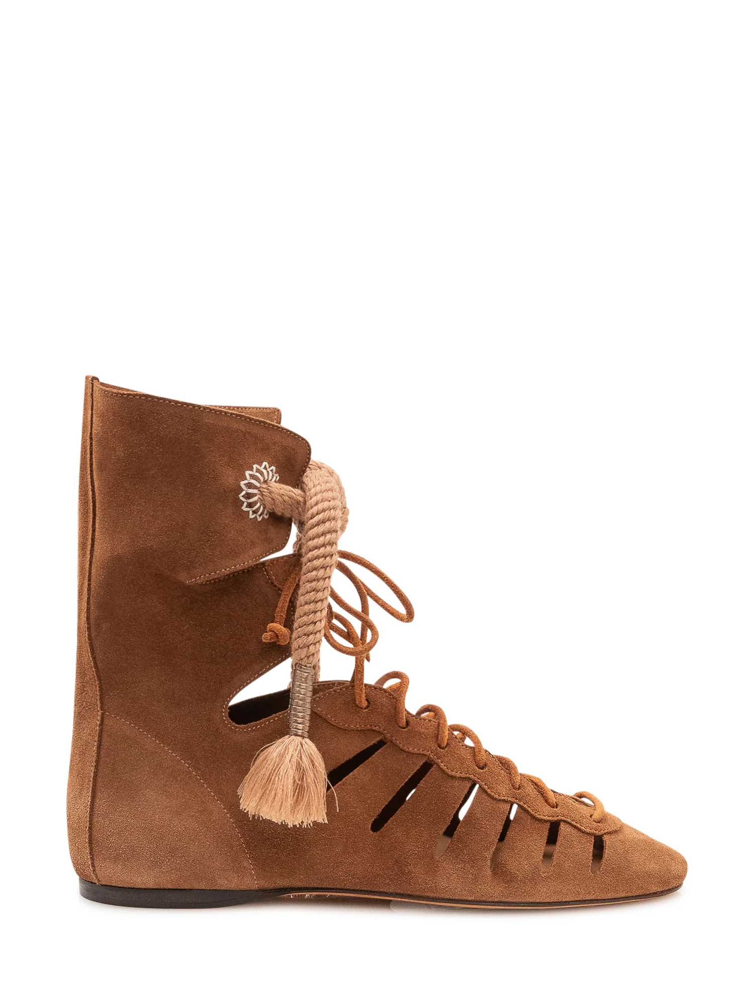 Isabel Marant Mini Ankle Boots with Fringe and Decorative Elements