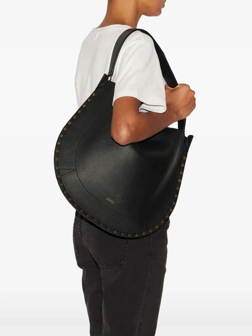 ISABEL MARANT OSKAN HOBO SOFT GRAINED LEATHER BAG - Image 5
