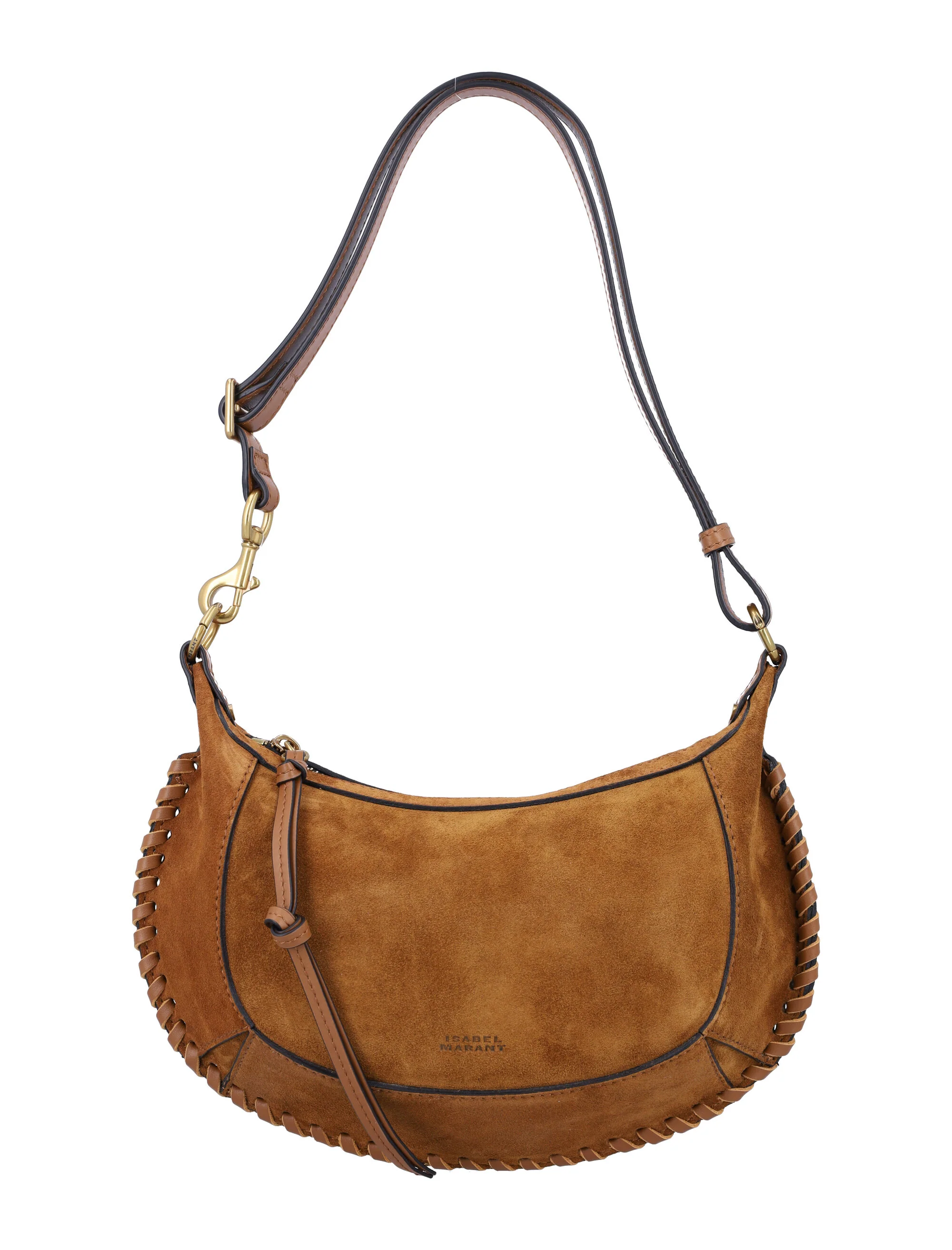 Isabel Marant Oskan Moon Bag in Full-grain Leather