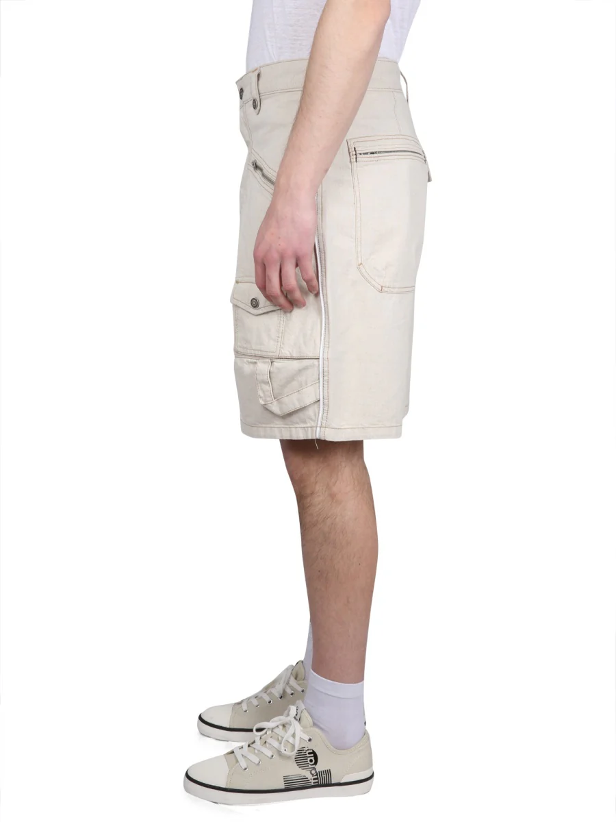 ISABEL MARANT Peio Denim Bermuda Shorts - Image 7