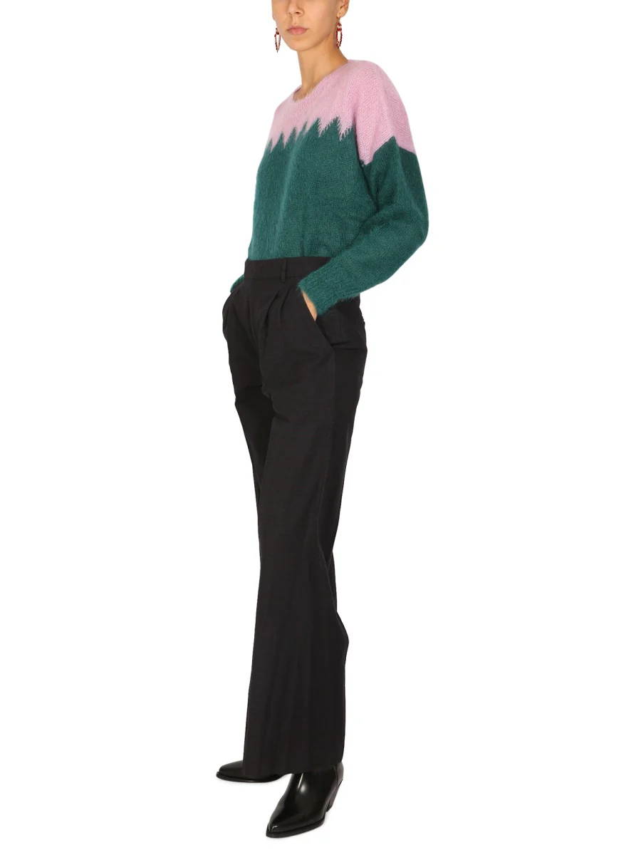 Isabel Marant Women's Elegant Trousers with Button and Hook Closure - Image 2