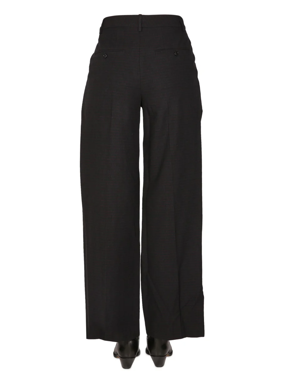 Isabel Marant Women's Elegant Trousers with Button and Hook Closure - Image 4