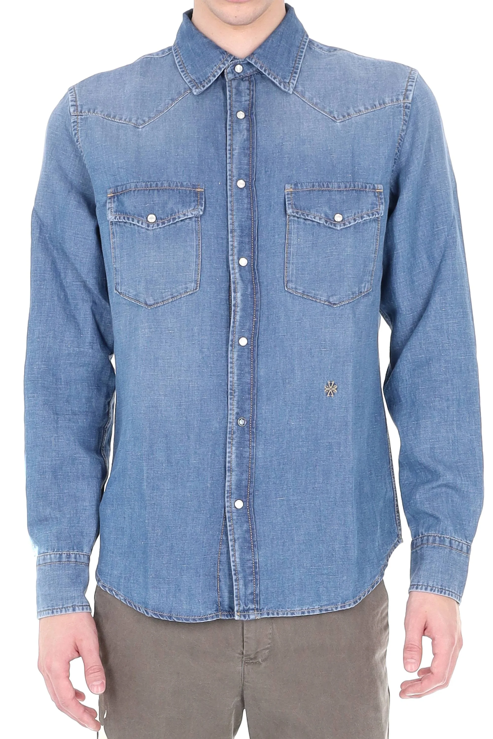 Jacob Cohen Stylish Men's Denim Shirt - P26 Season
