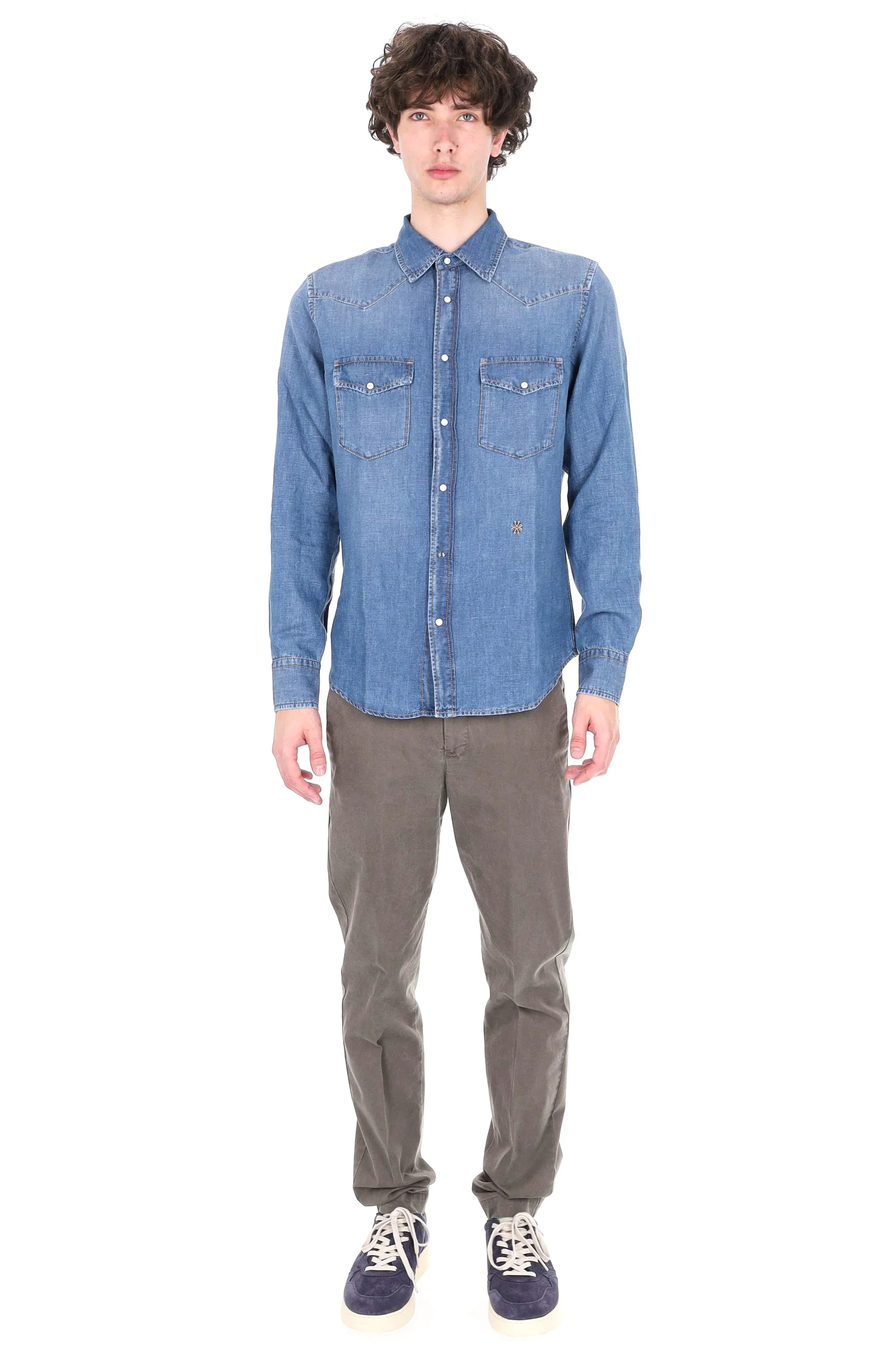 Jacob Cohen Stylish Men's Denim Shirt - P26 Season - Image 2