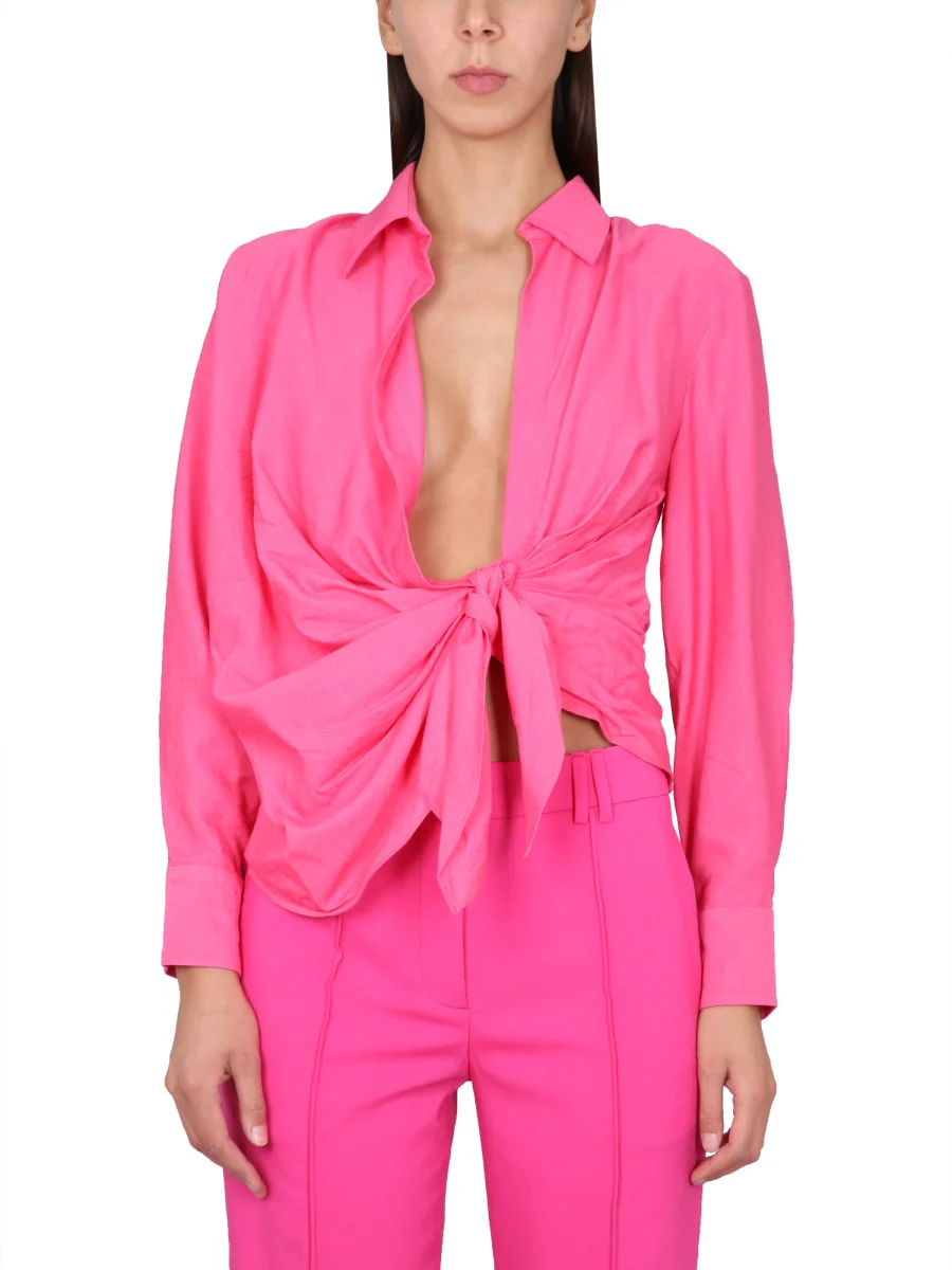 Jacquemus Asymmetric Pointed Collar Shirt
