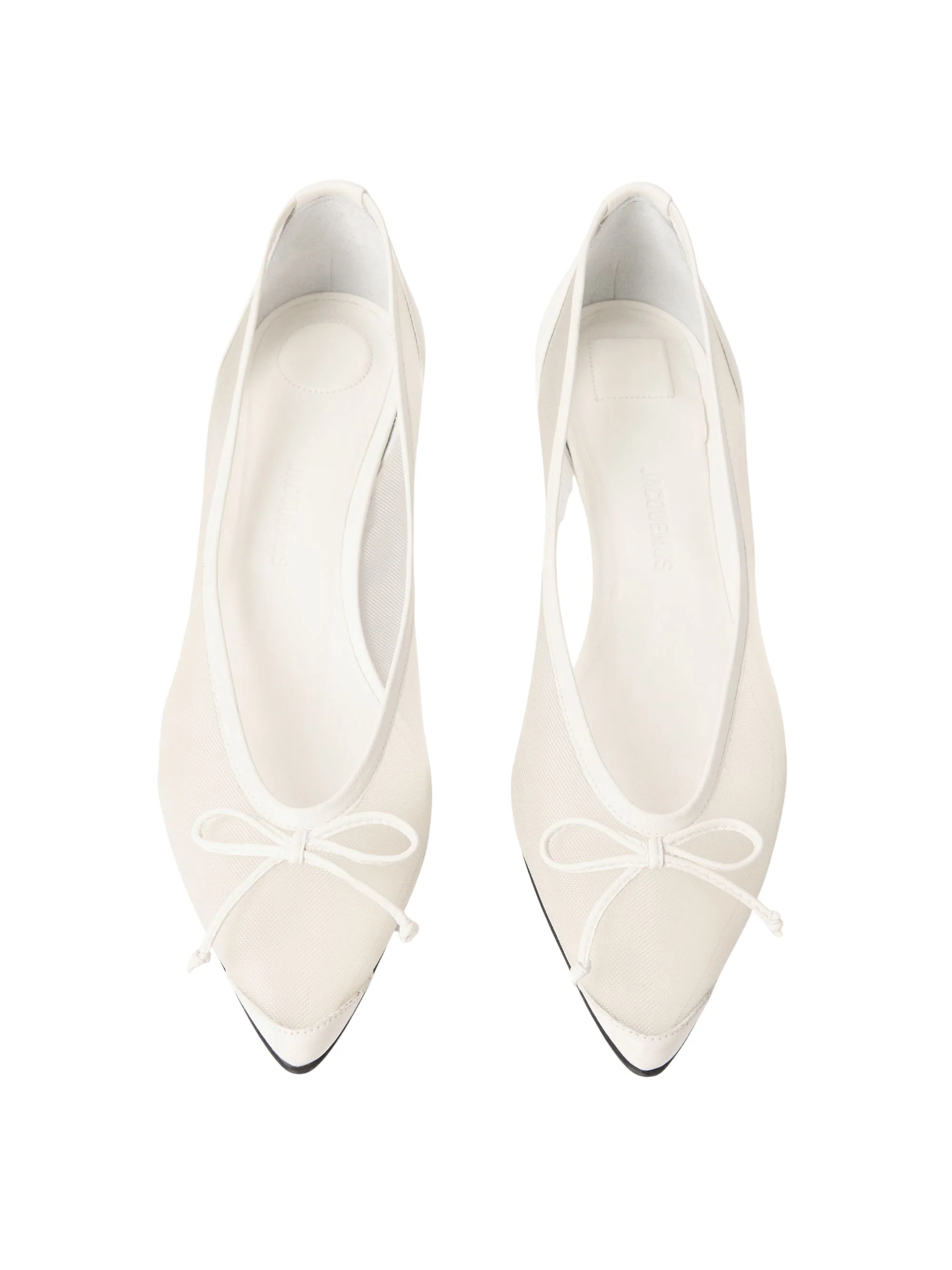 JACQUEMUS Bow-embellished Mesh Pumps - Image 3