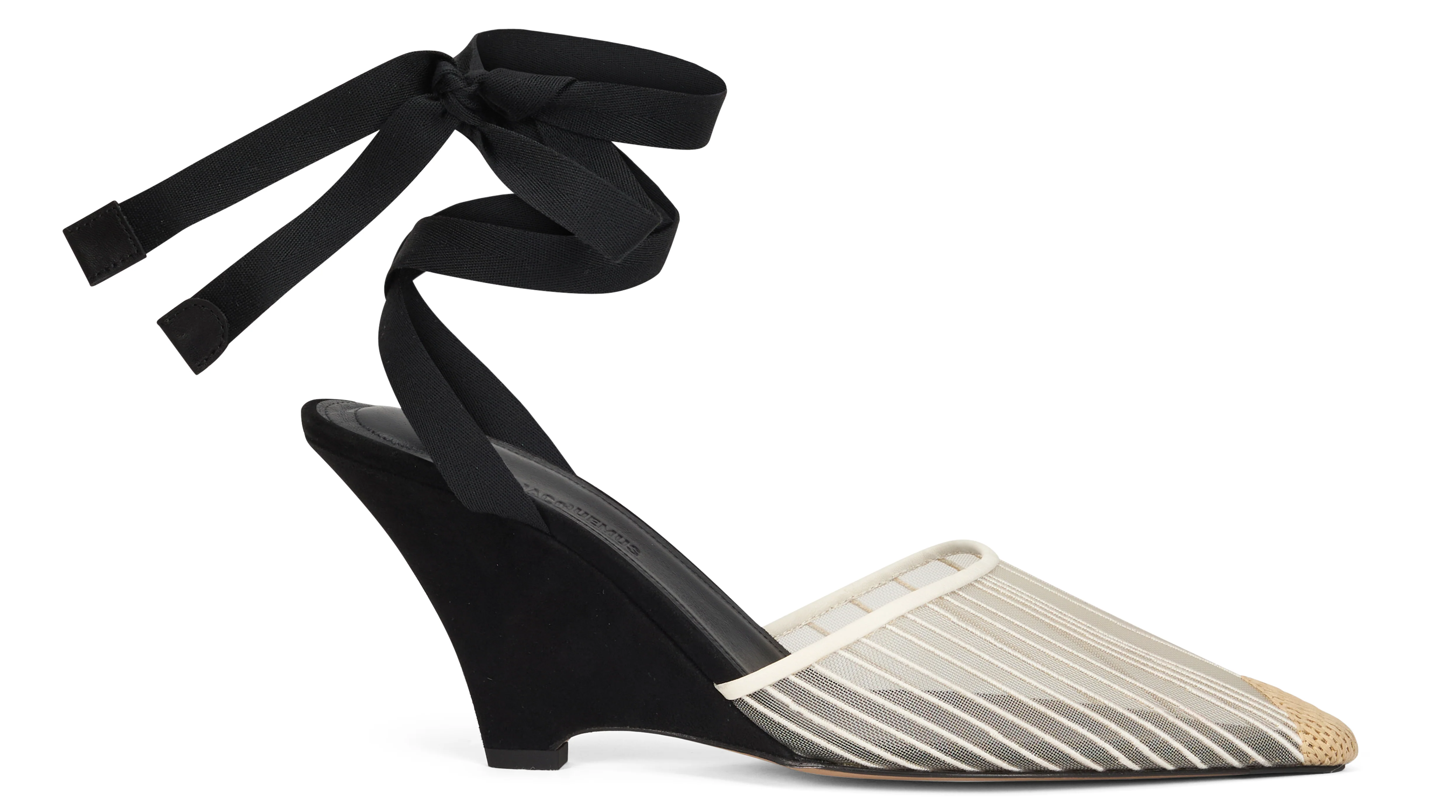 Jacquemus Elegant Heeled Shoes with Decorative Ribbon - Image 2