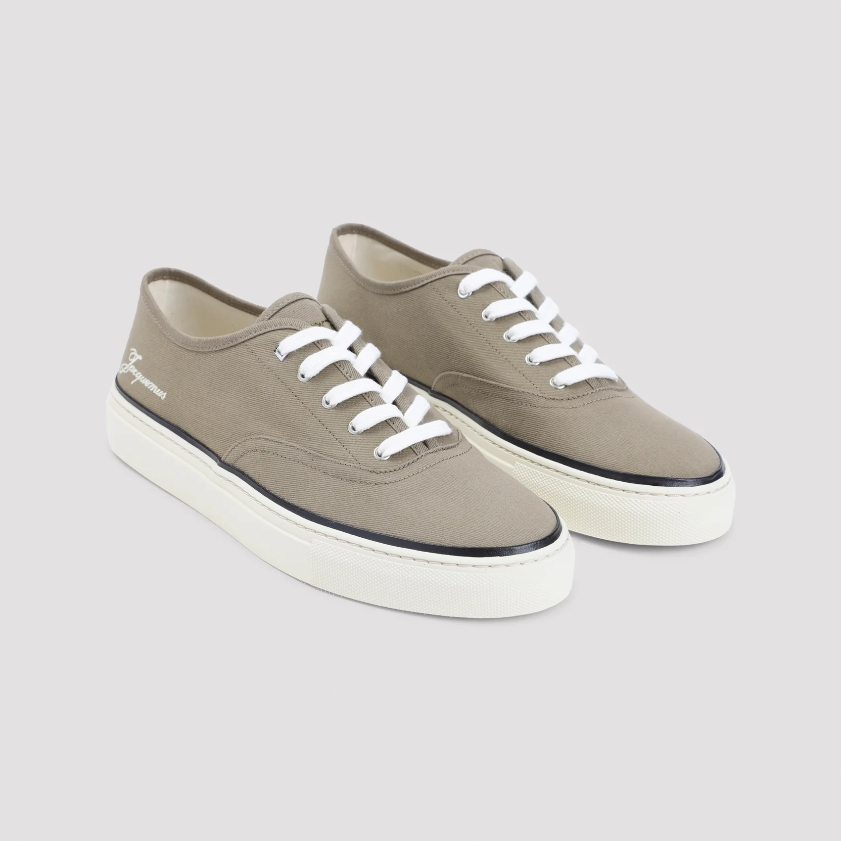 Jacquemus Le Fefe Embroidered Canvas Sneakers - Image 5