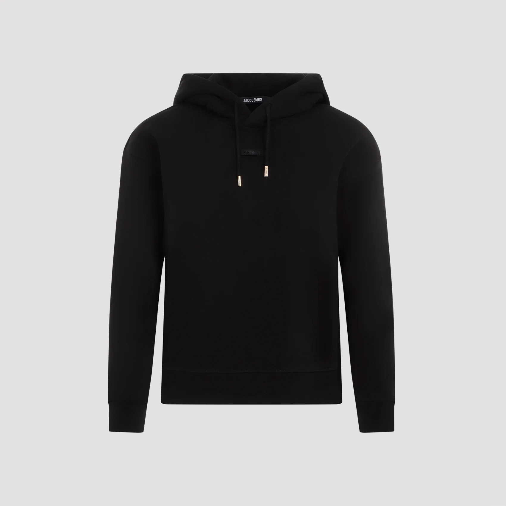 JACQUEMUS Le Hoodie Gros Grain Cotton Crop Hoodie - Image 3