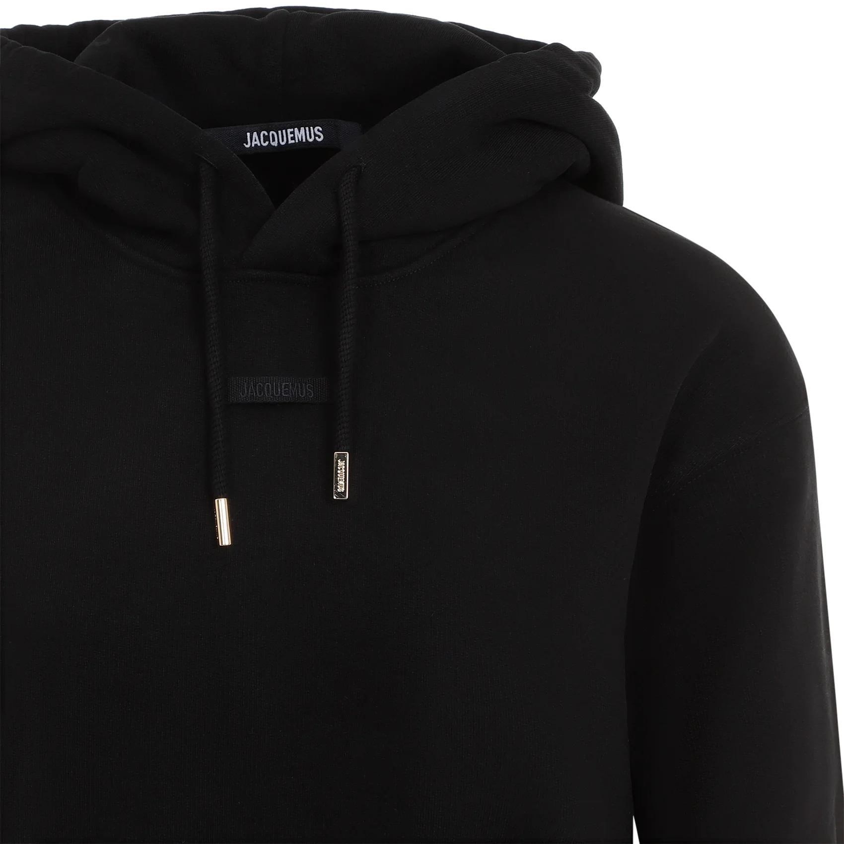 JACQUEMUS Le Hoodie Gros Grain Cotton Crop Hoodie - Image 5