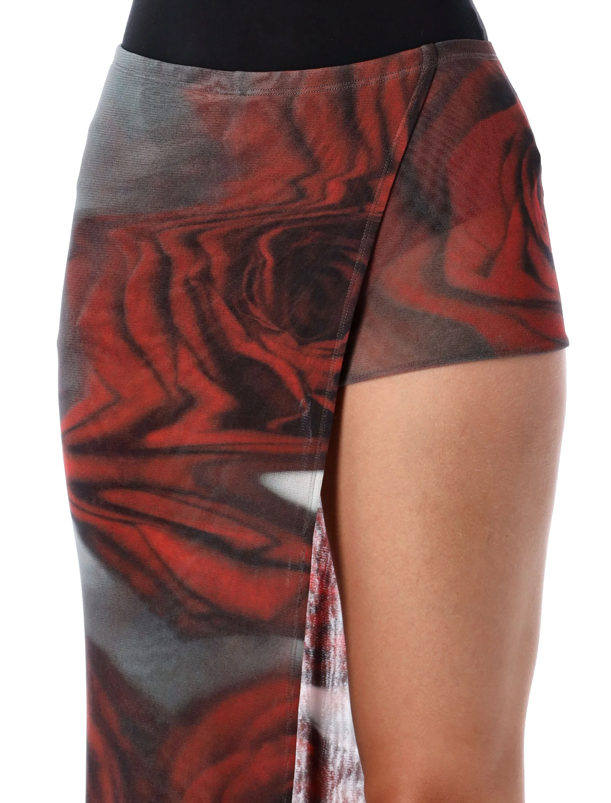 Jean Paul Gaultier Asymmetrical Mini Skort with Floral Print - Size S - Image 3