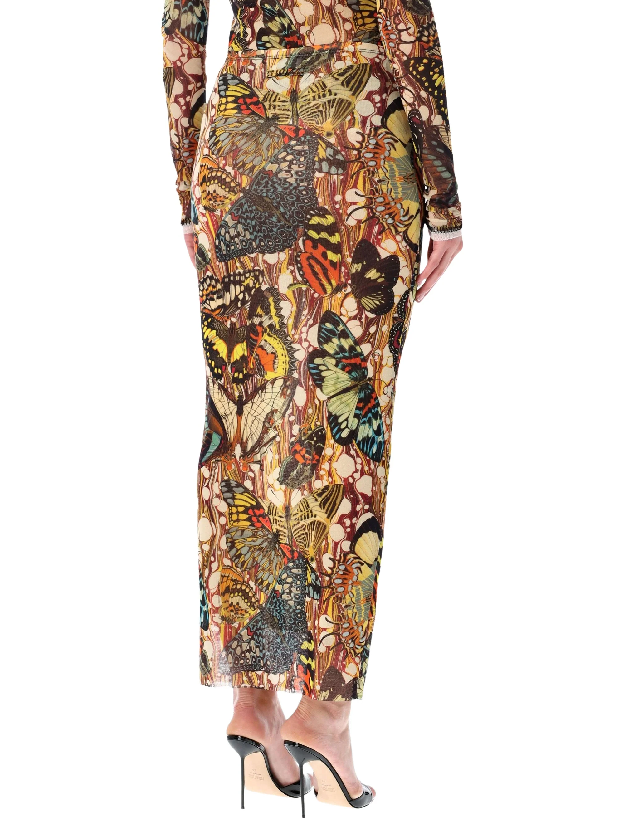 Jean Paul Gaultier Elegant Butterflies Tulle Skirt - Ankle Length - Image 2