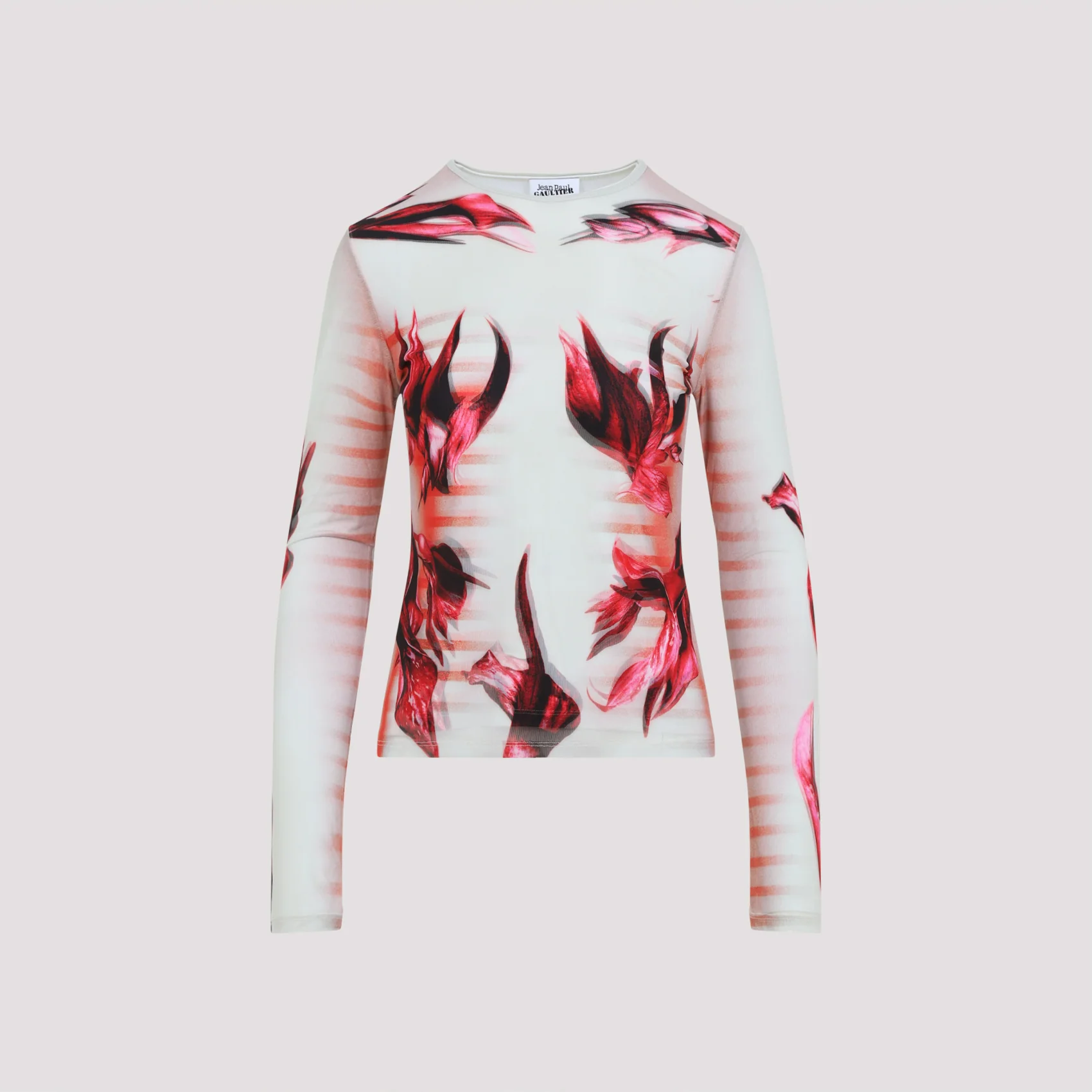 Jean Paul Gaultier Flower Bodice Morphing Long Sleeve Top - Image 2