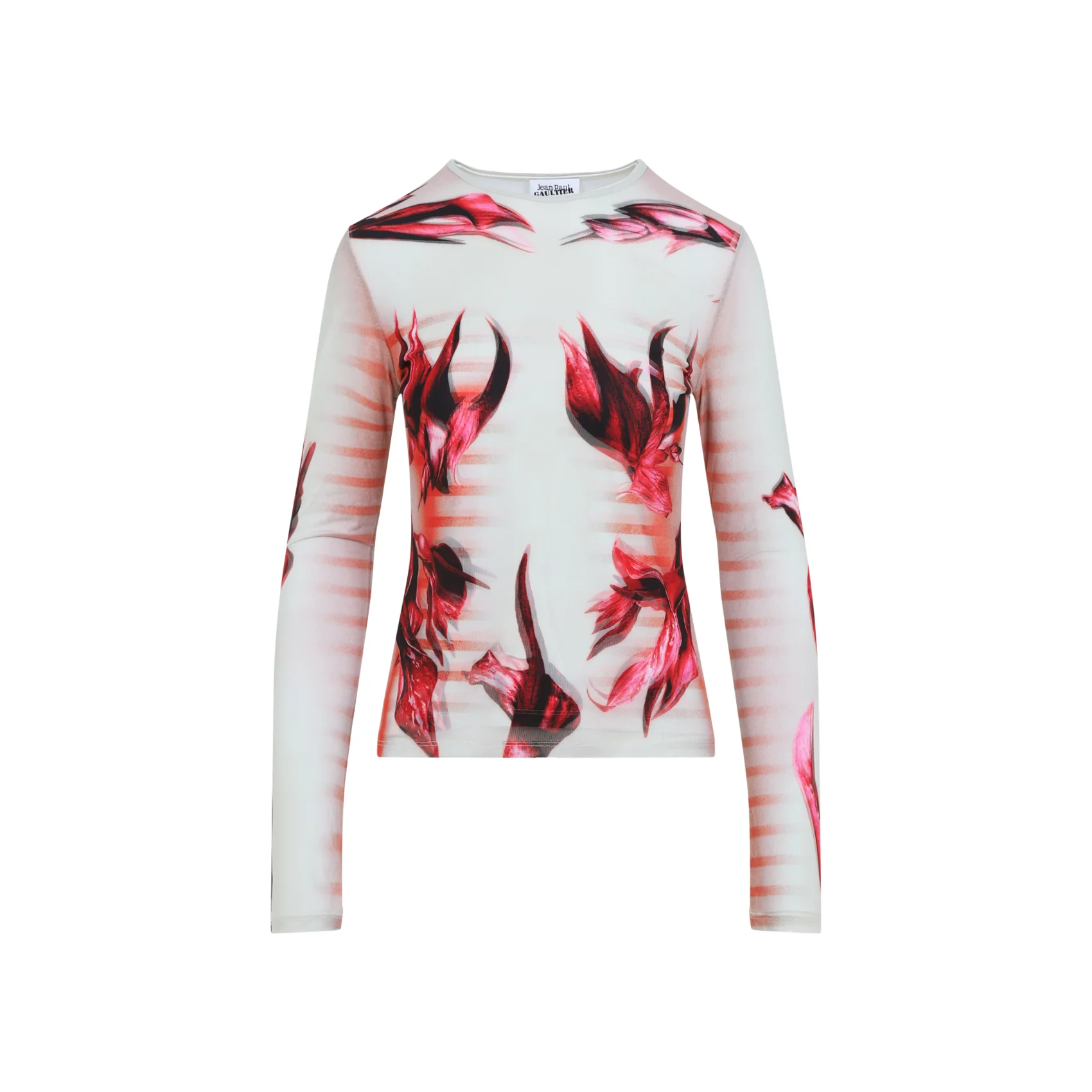 Jean Paul Gaultier Flower Bodice Morphing Long Sleeve Top - Image 4