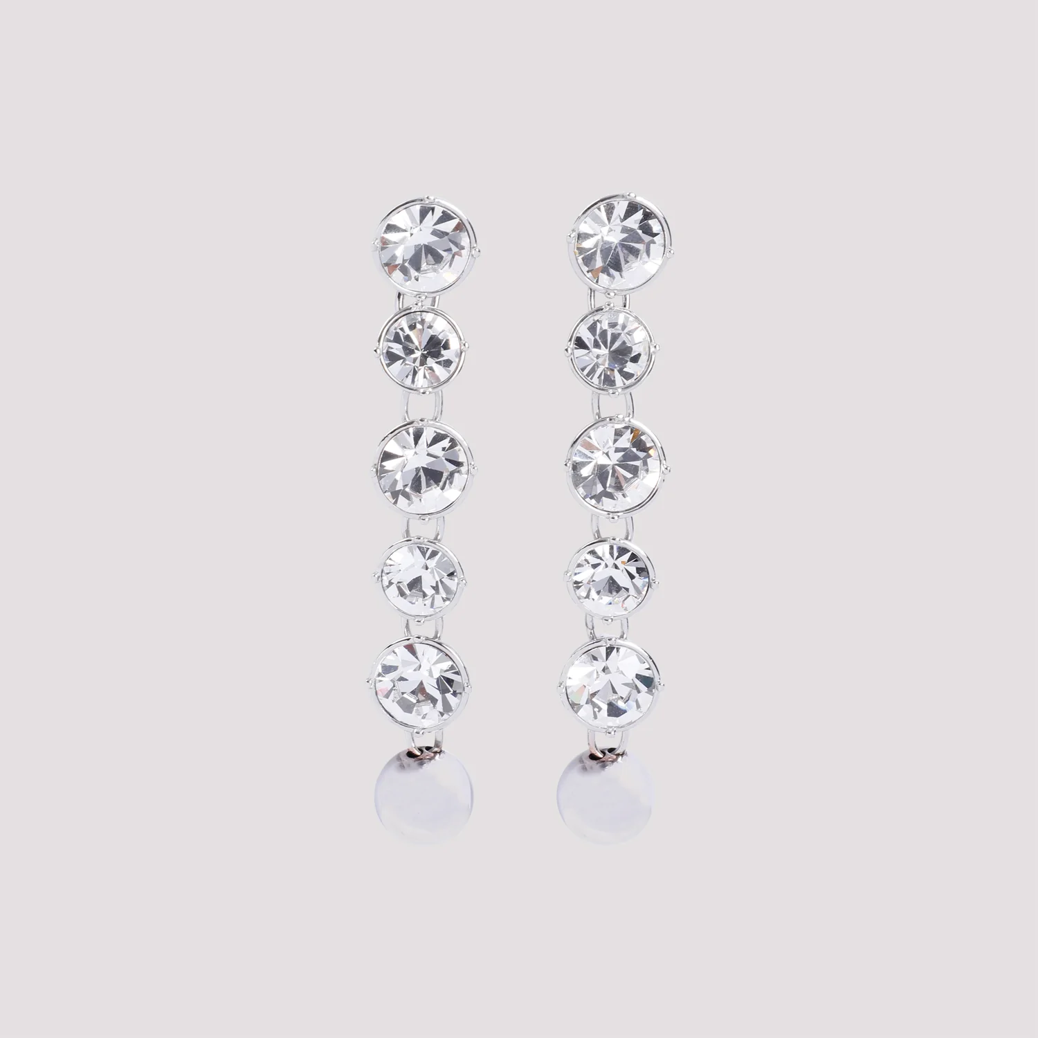 Jean Paul Gaultier Long Diamond Earrings