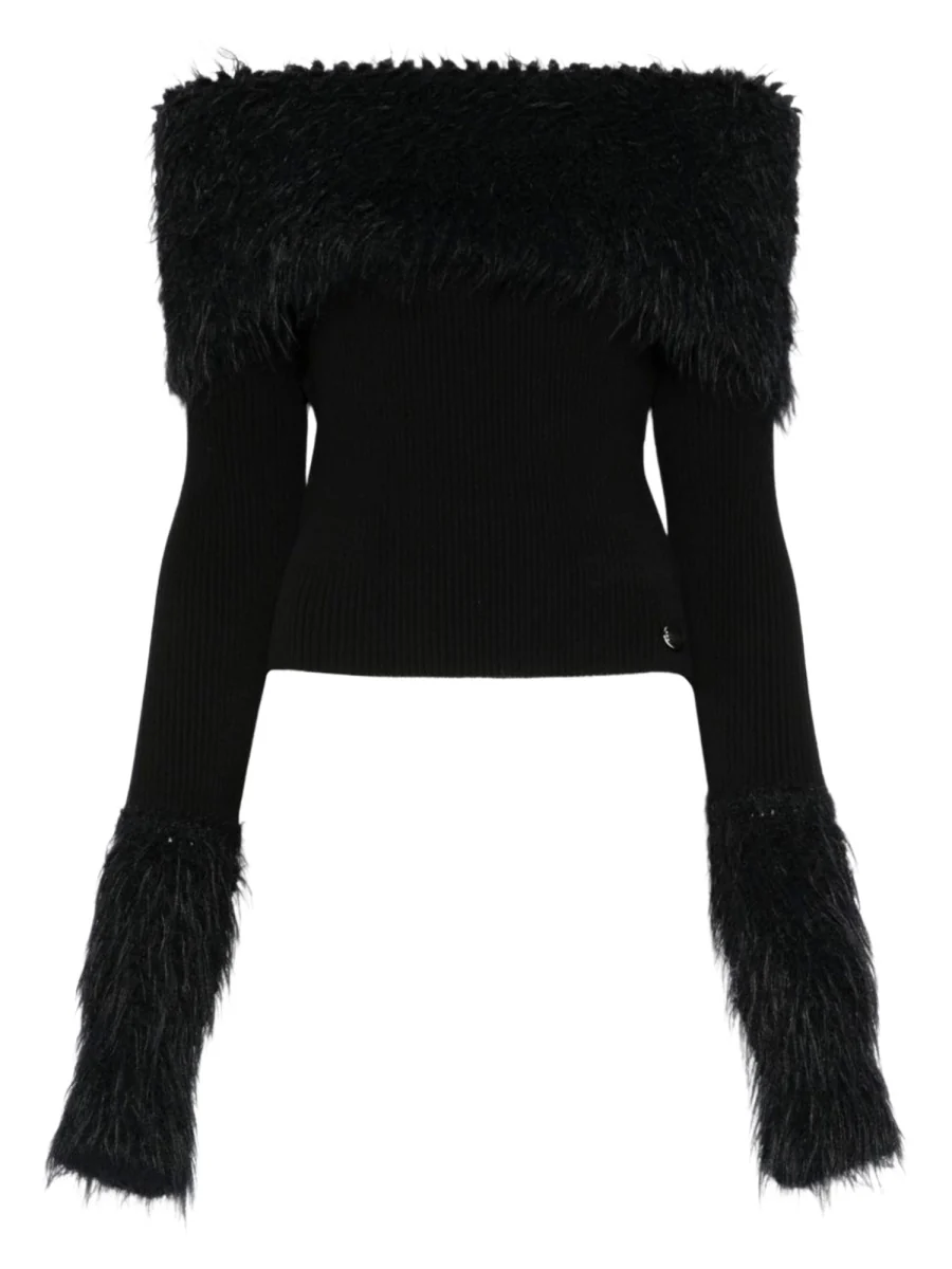 JEAN PAUL GAULTIER Ribbed Hairy Sweater