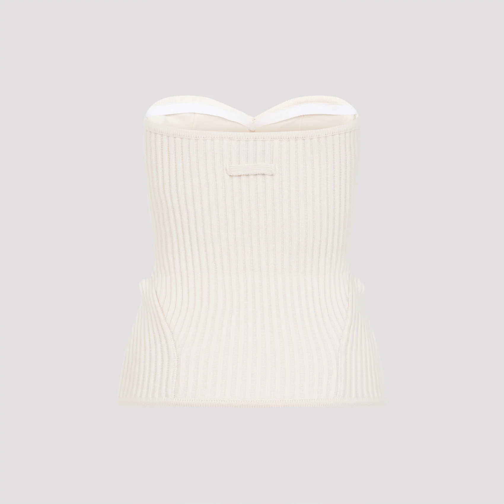 Jean Paul Gaultier Ribbed Sweetheart Top - Image 3