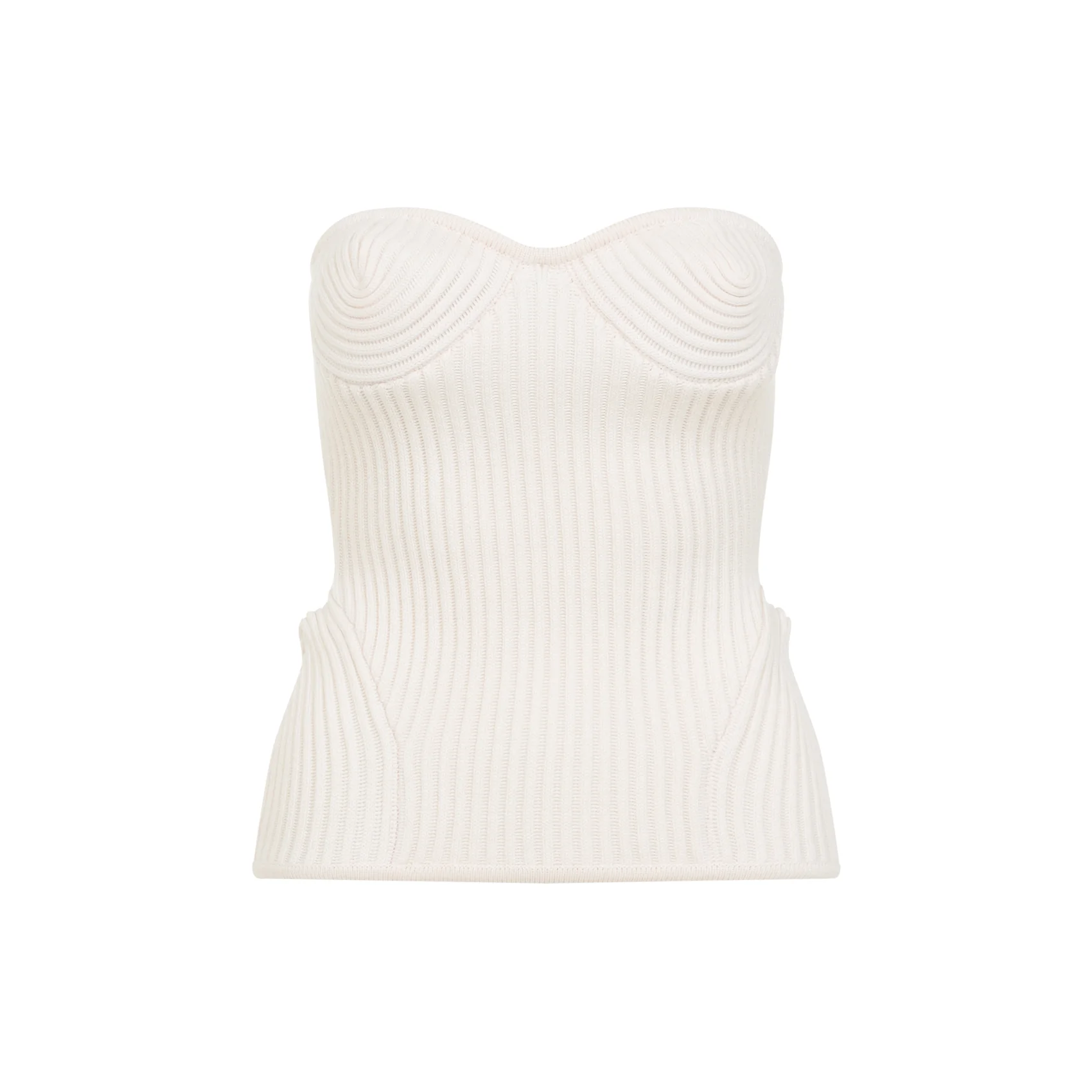 Jean Paul Gaultier Ribbed Sweetheart Top - Image 6