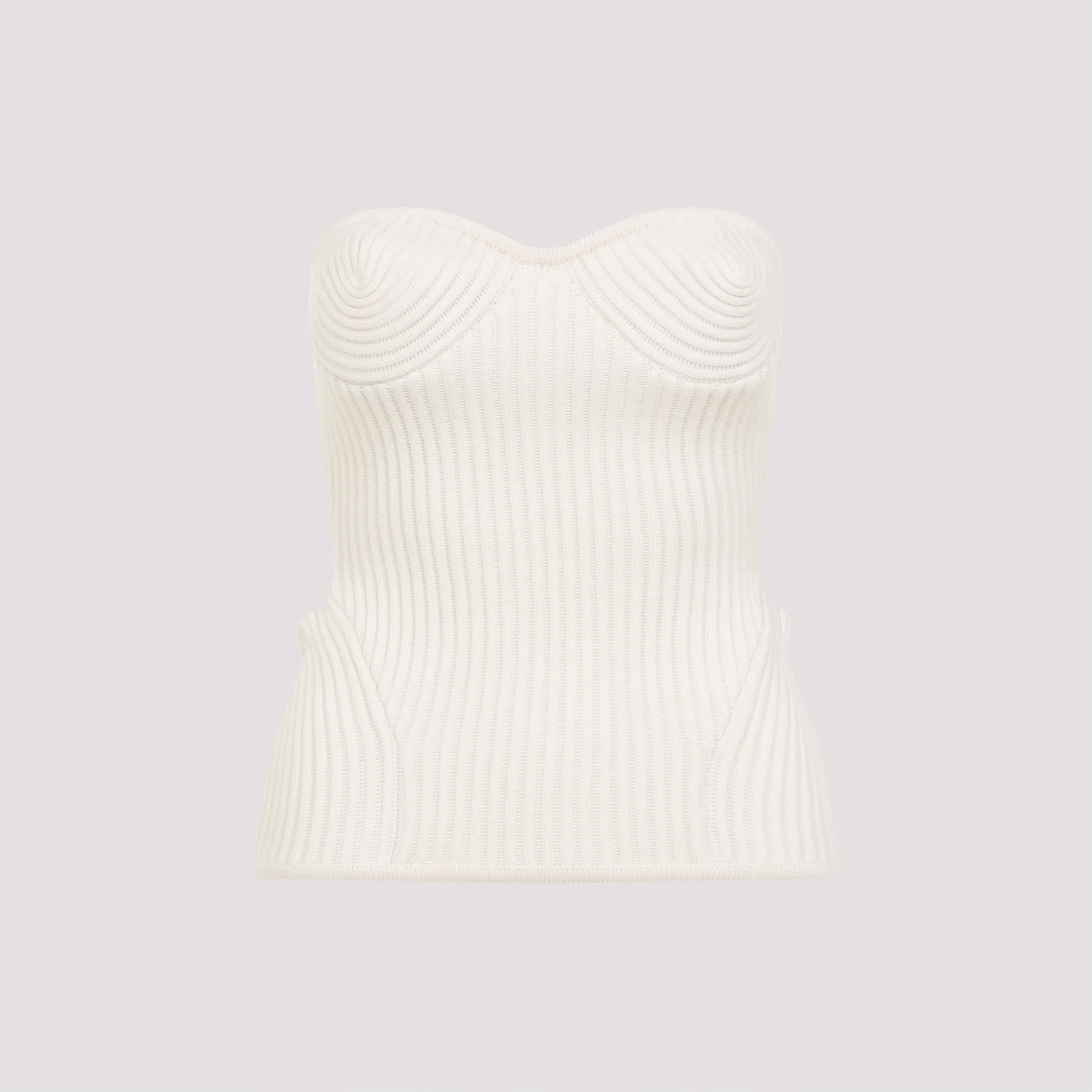 Jean Paul Gaultier Ribbed Sweetheart Top - Image 7