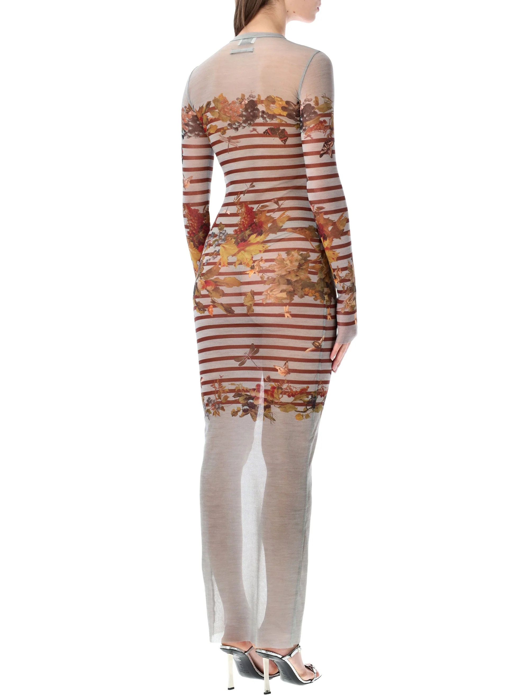 Jean Paul Gaultier Sleek Bod-Con Long Mesh Dress - Size S - Image 2