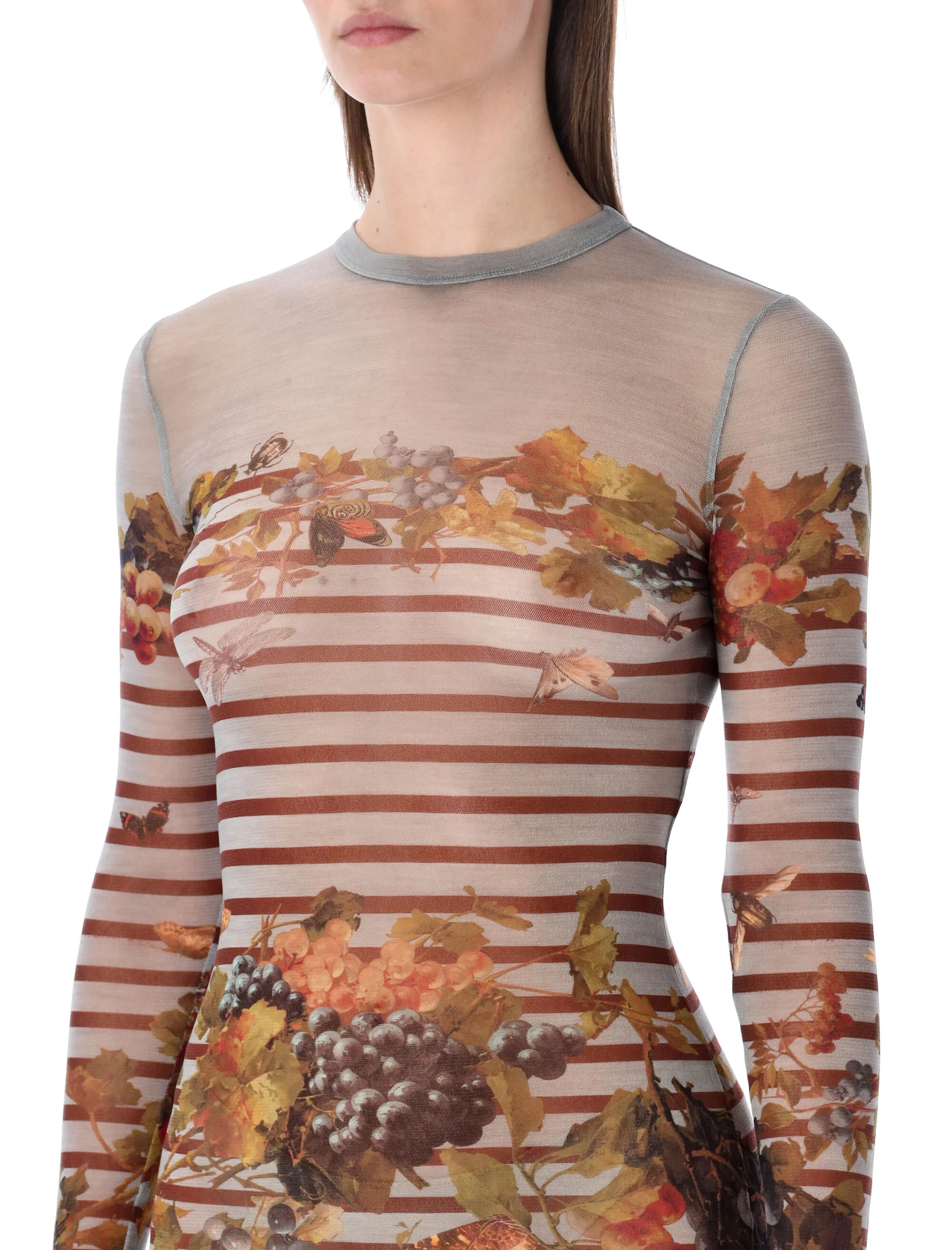 Jean Paul Gaultier Sleek Bod-Con Long Mesh Dress - Size S - Image 3