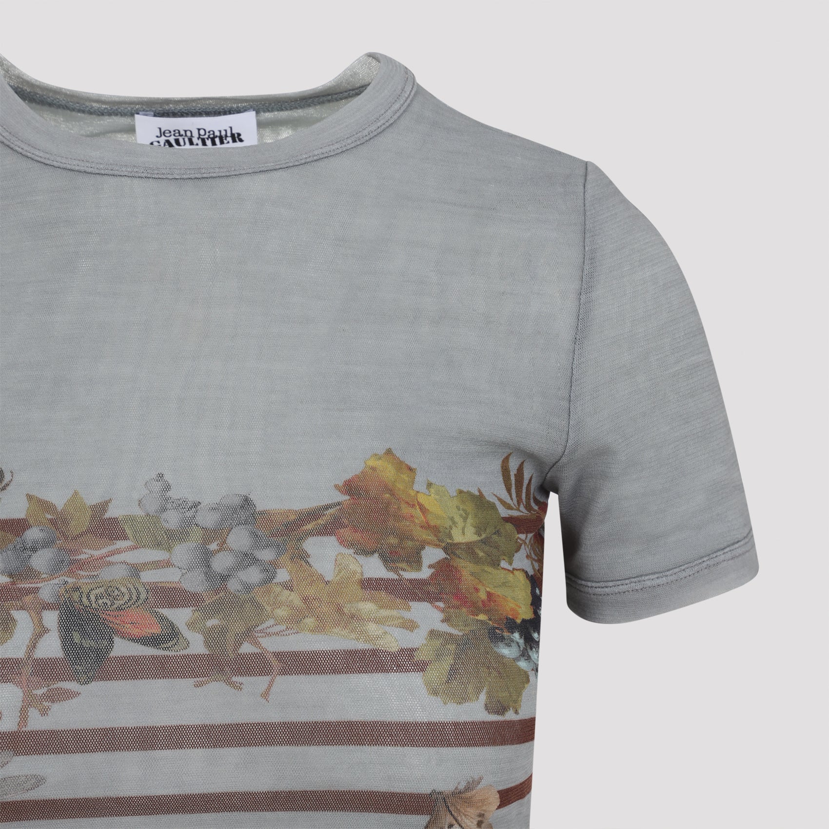 Jean Paul Gaultier Striped Floral-print T-shirt - Image 5
