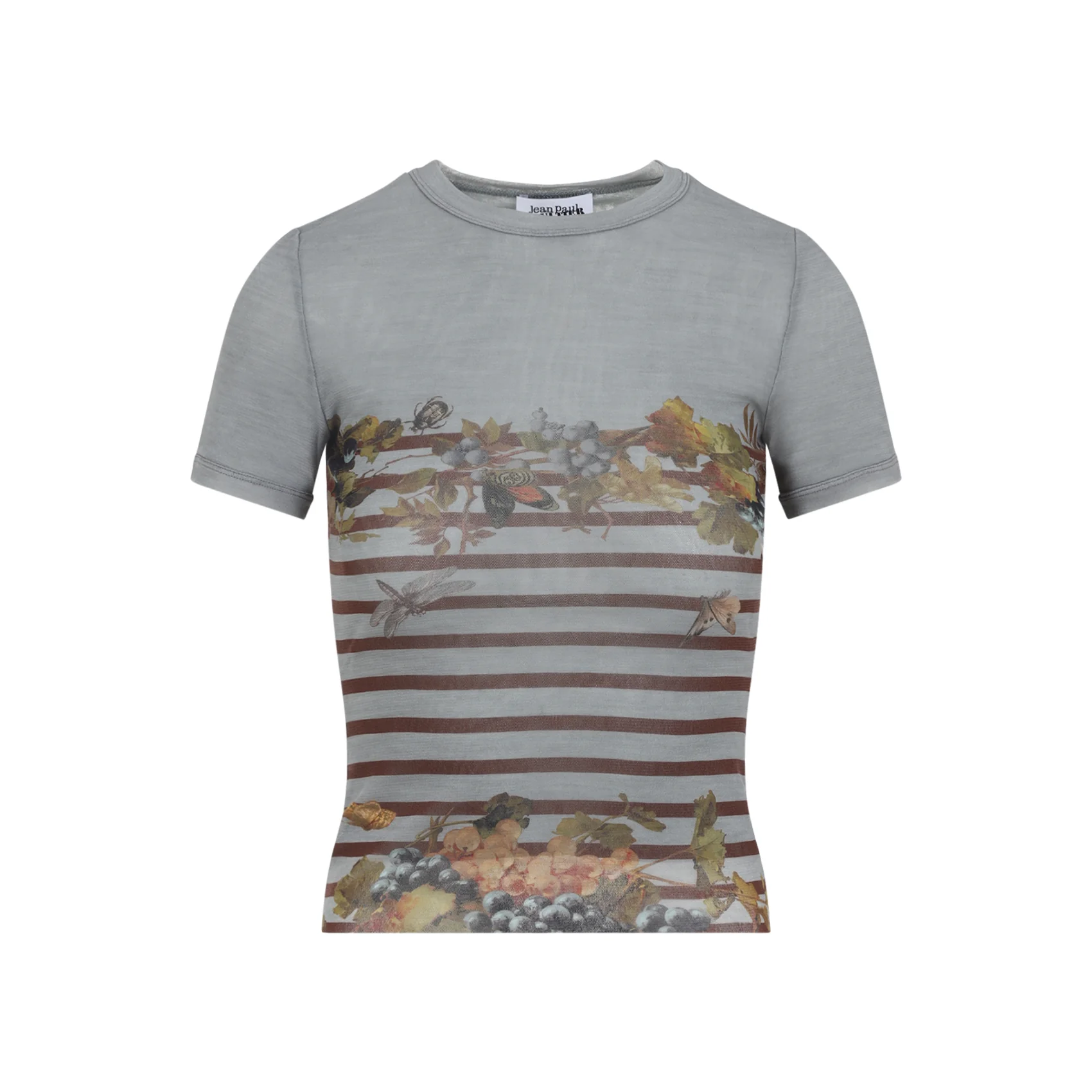 Jean Paul Gaultier Striped Floral-print T-shirt - Image 6