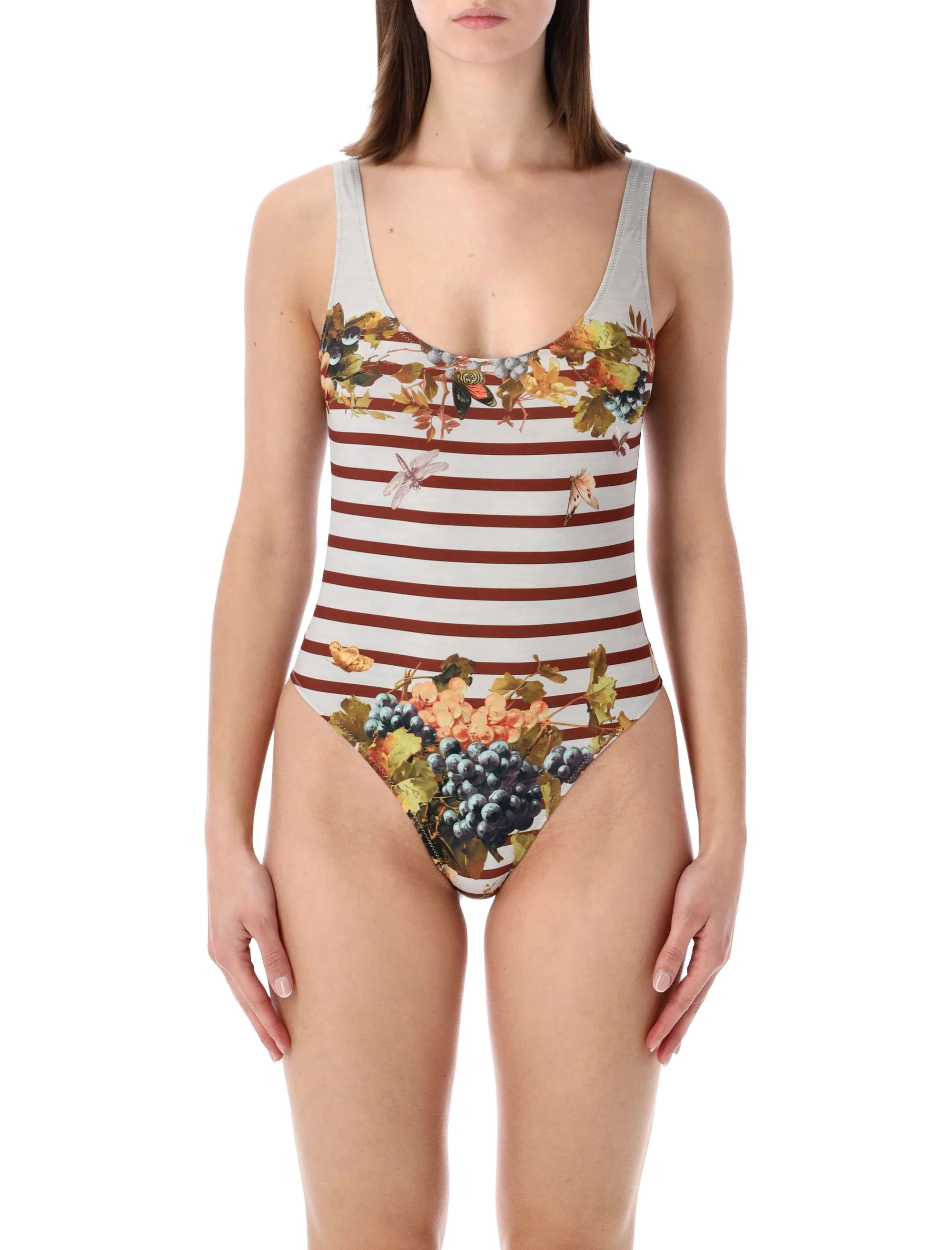 Jean Paul Gaultier The Marinière Inspired One-Piece Swimsuit - Size S