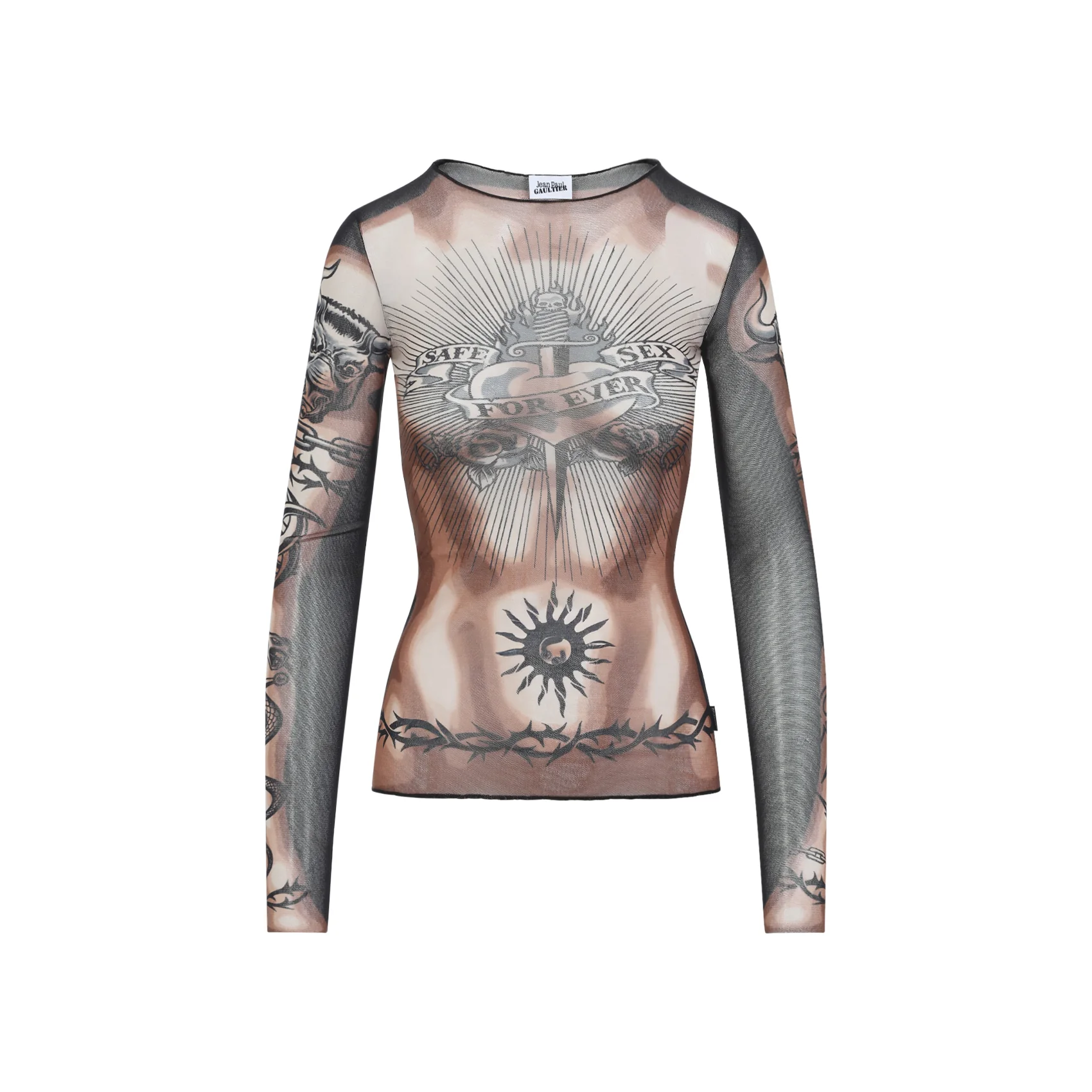 Jean Paul Gaultier The Safe Sex Tattoo Top - Image 6