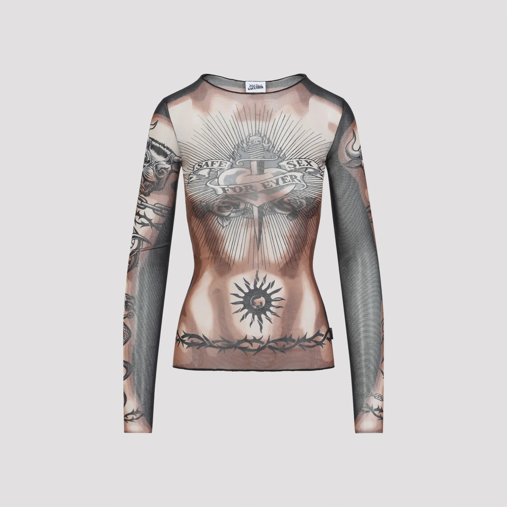 Jean Paul Gaultier The Safe Sex Tattoo Top - Image 7