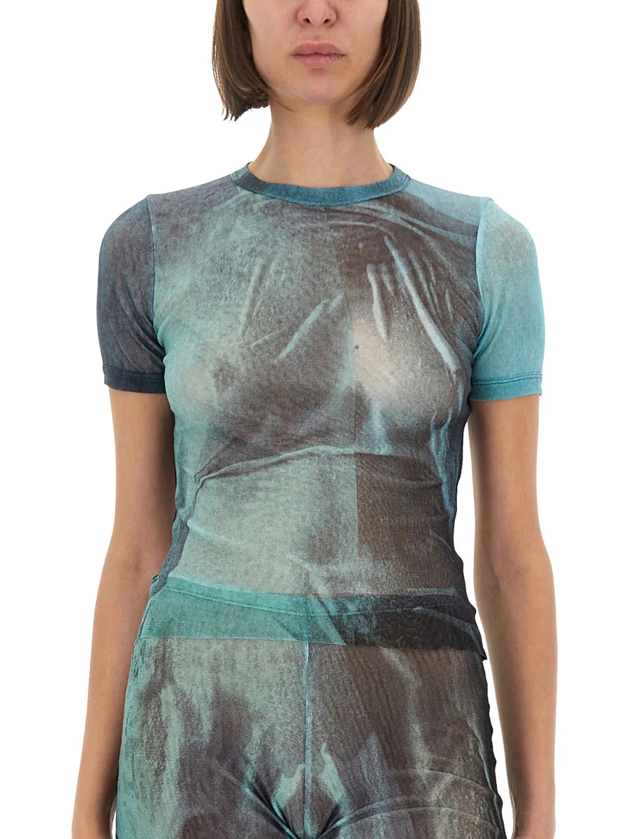 JEAN PAUL GAULTIER Water Printed Tee - Image 4