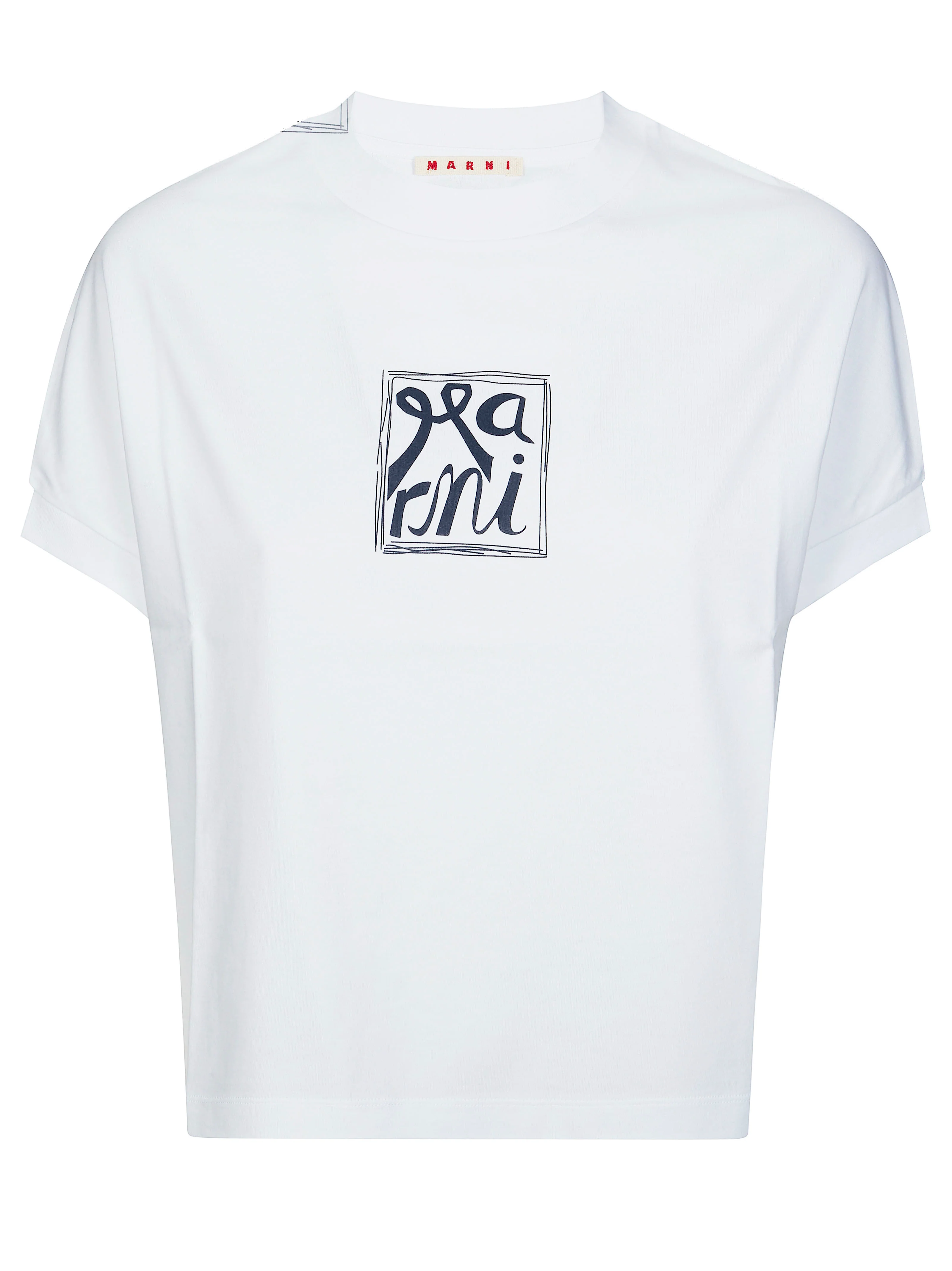 Jersey T-shirt with Marni Scribbled Logo