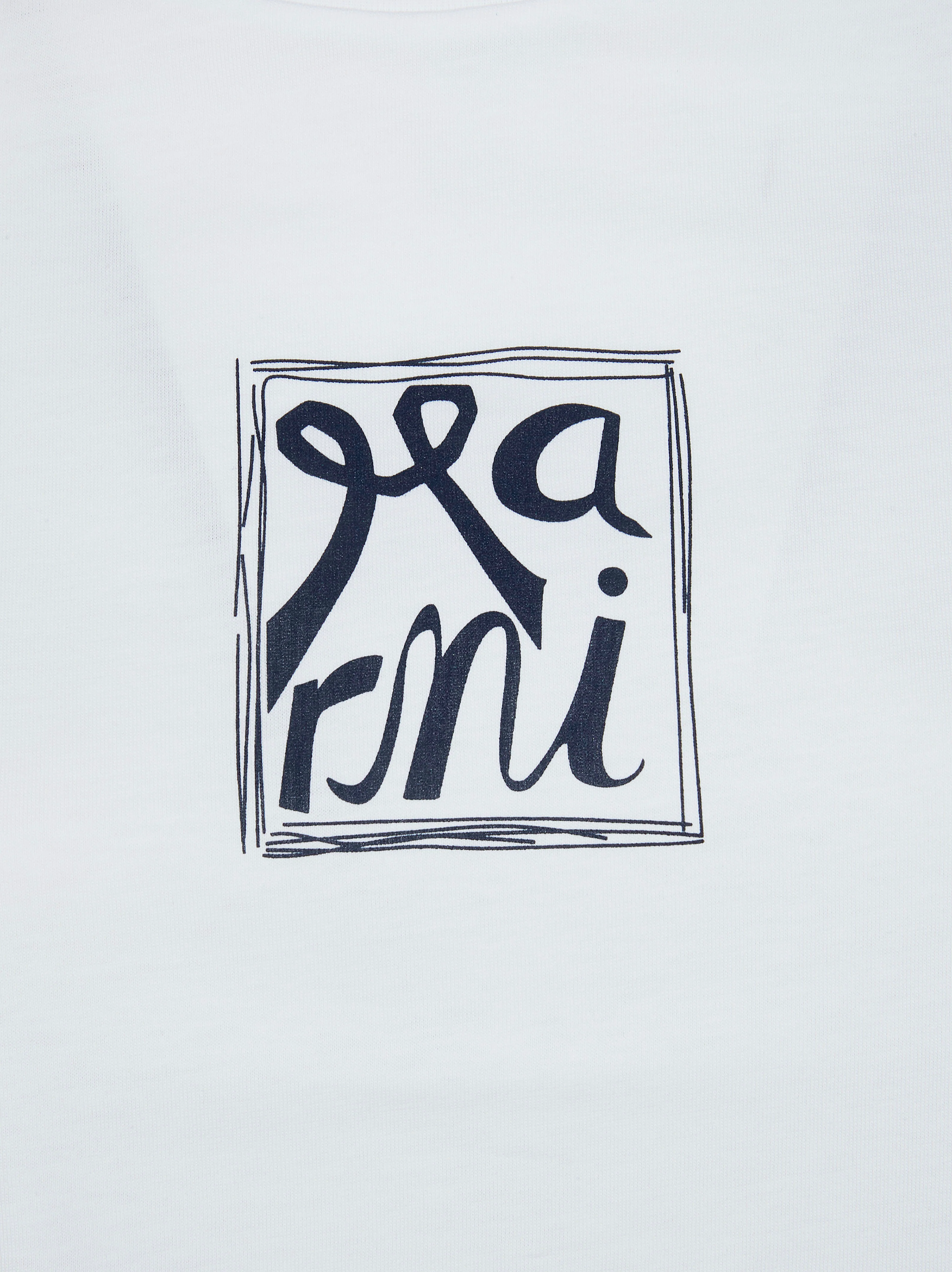 Jersey T-shirt with Marni Scribbled Logo - Image 3
