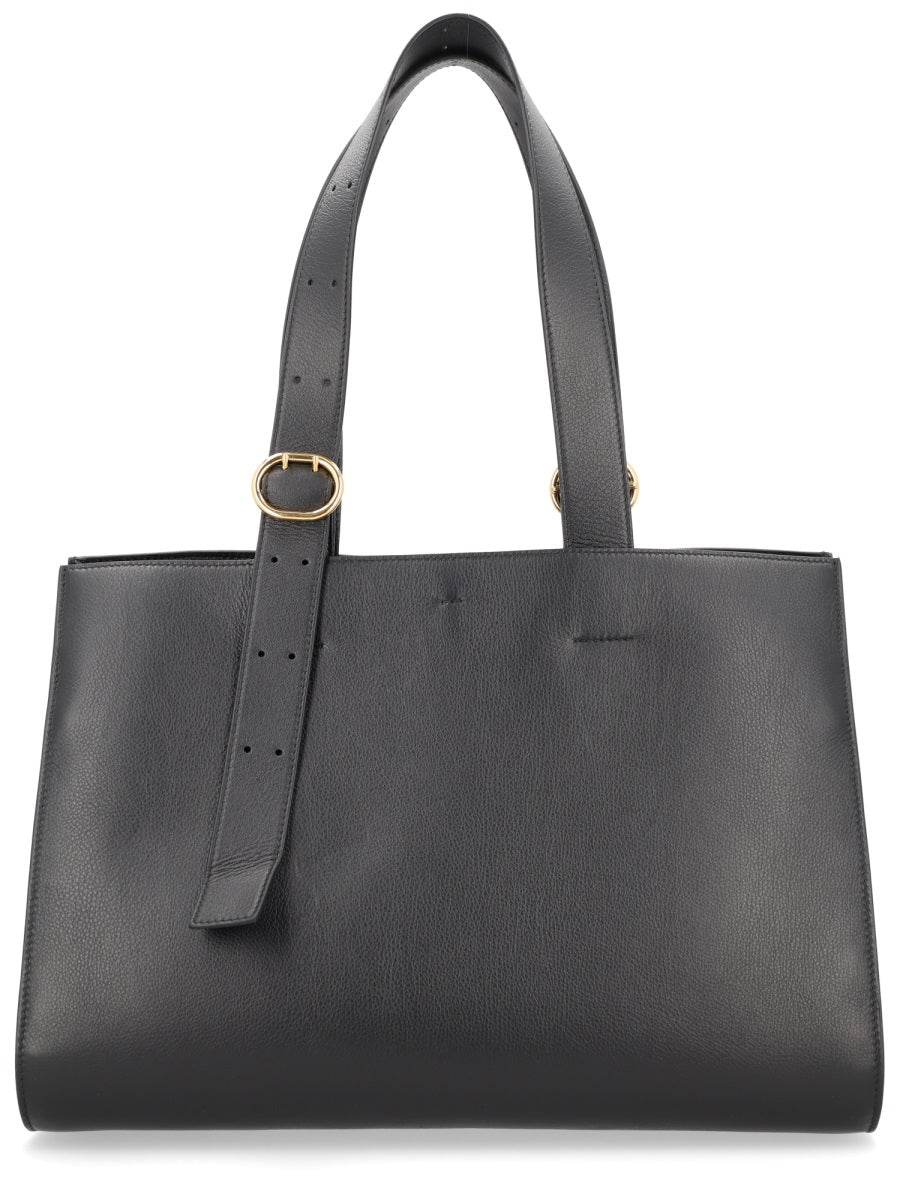 JIL SANDER Calf Leather Tote Bag - Image 6