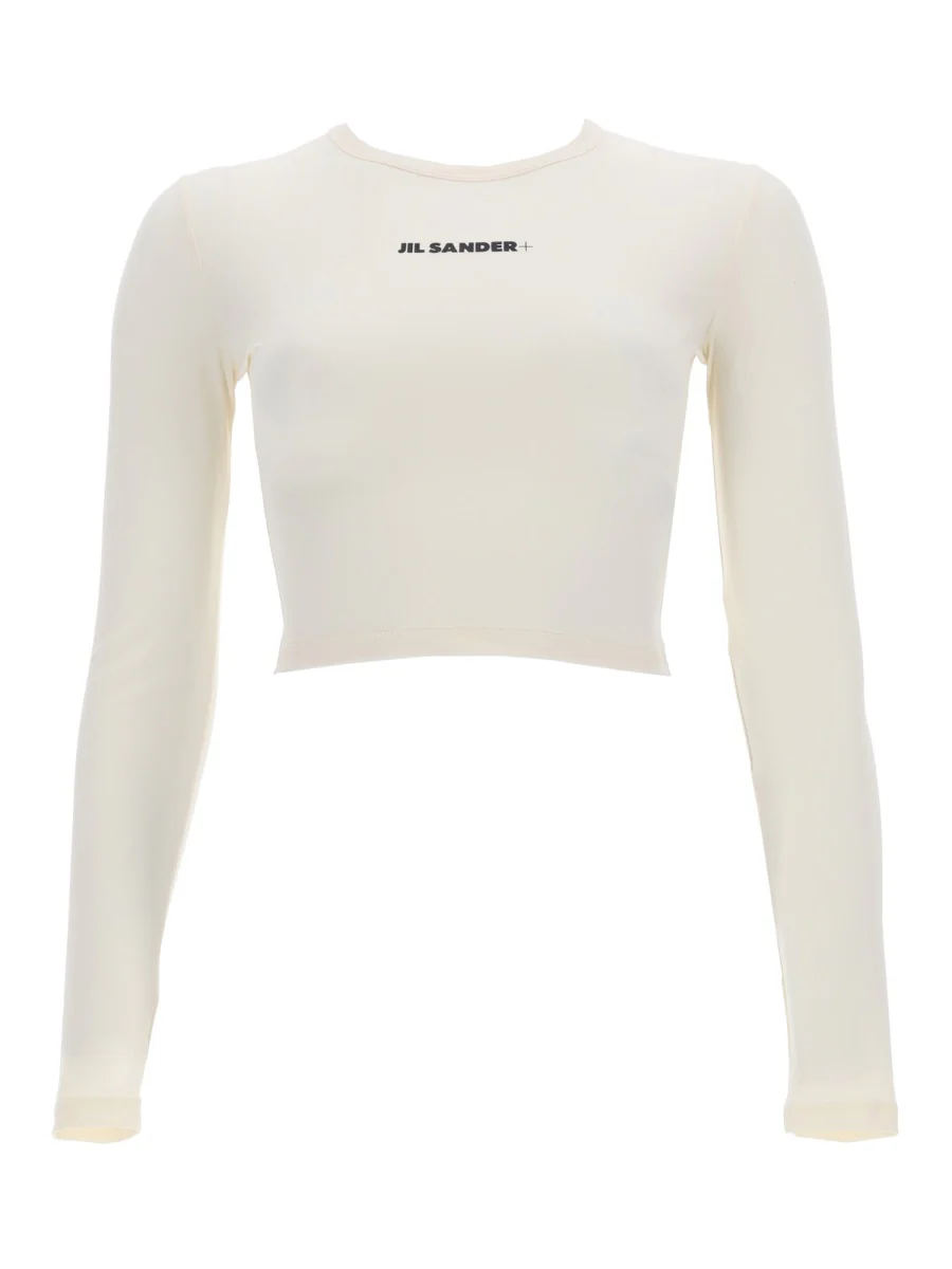 JIL SANDER Cropped Top with Logo