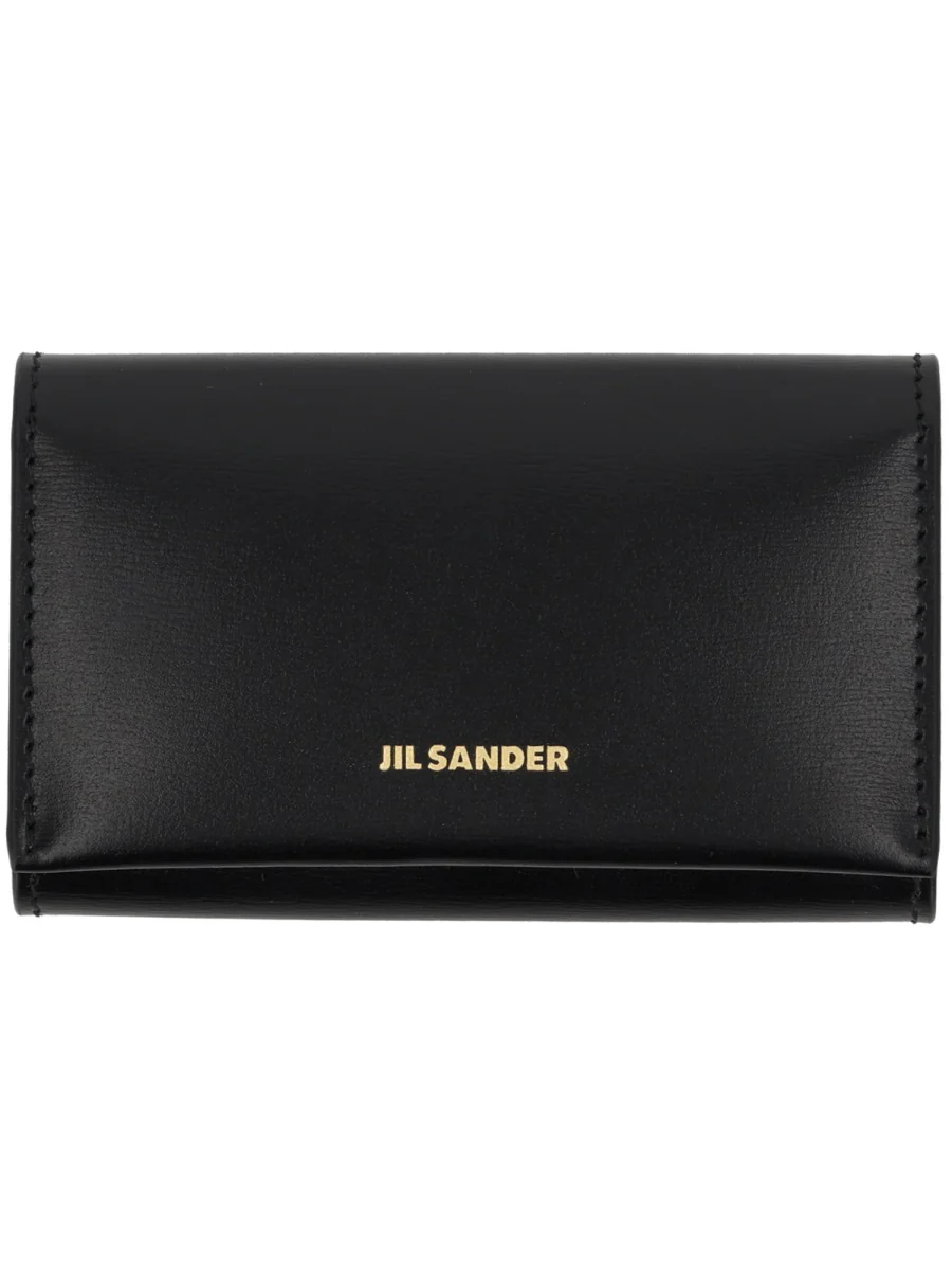 JIL SANDER Embossed Keyrings Leather Key Pouch - Image 4