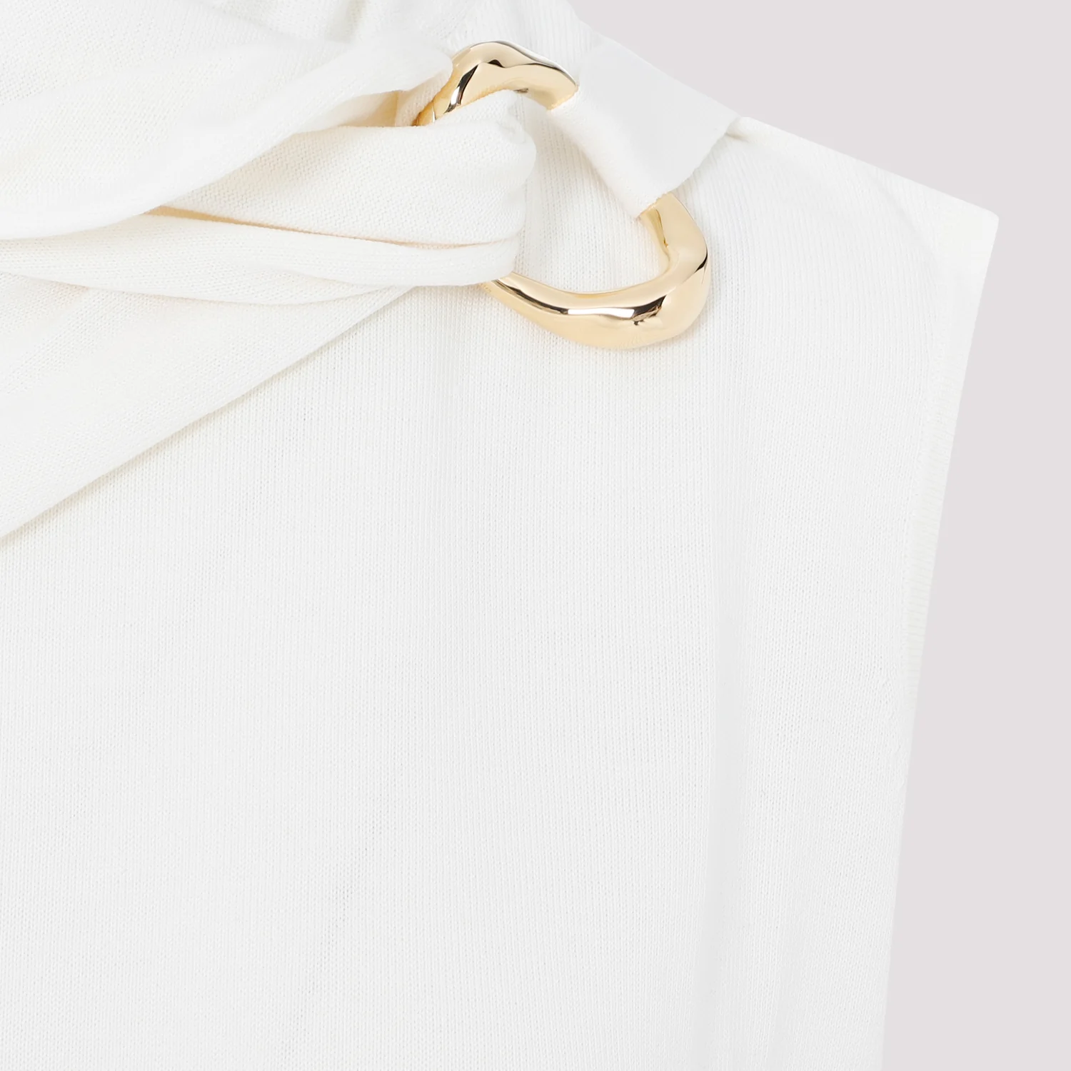 Jil Sander Hardware-detail Knitted Tank Top - Image 5