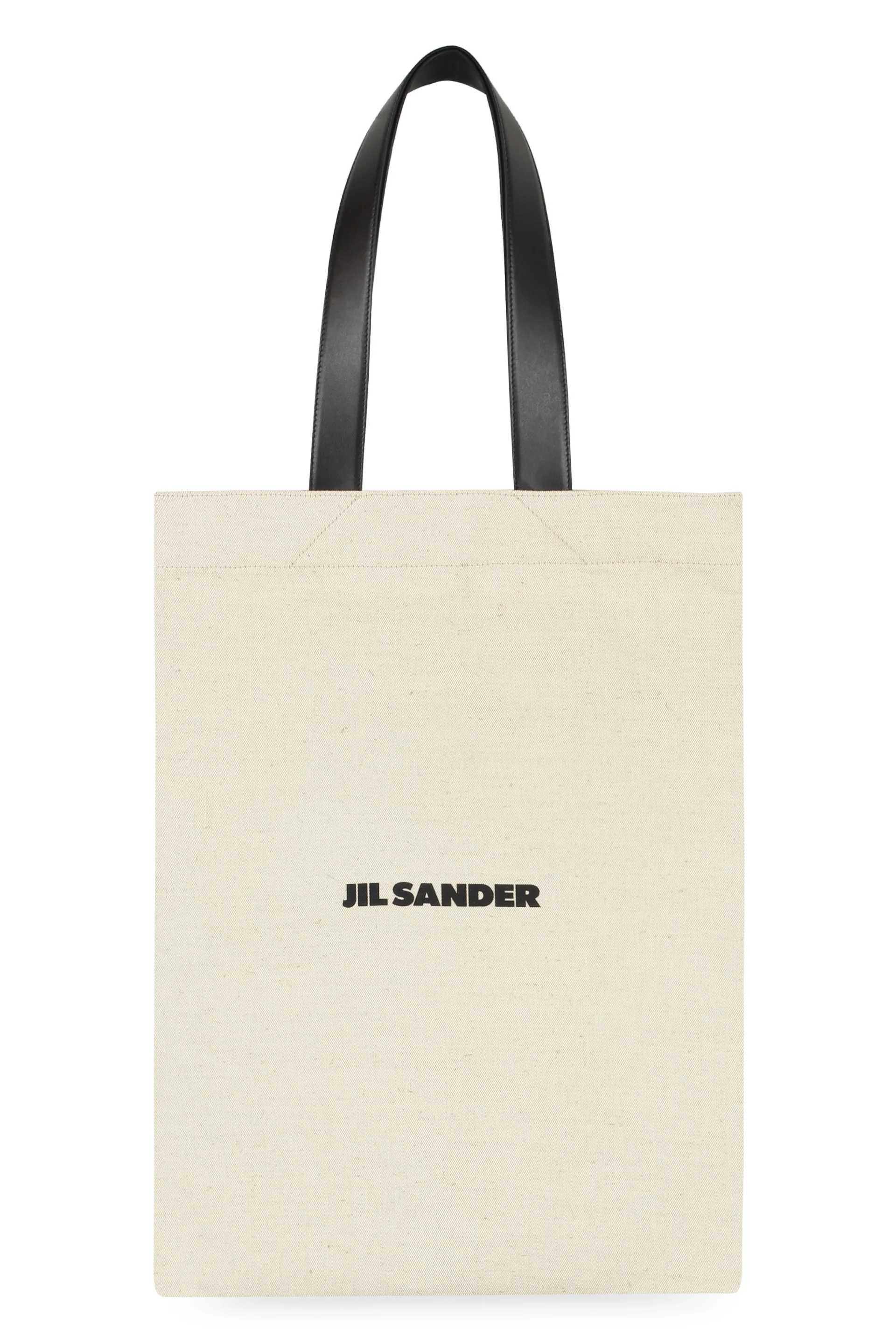 JIL SANDER Linen Bag with Front Logo Print - Image 2