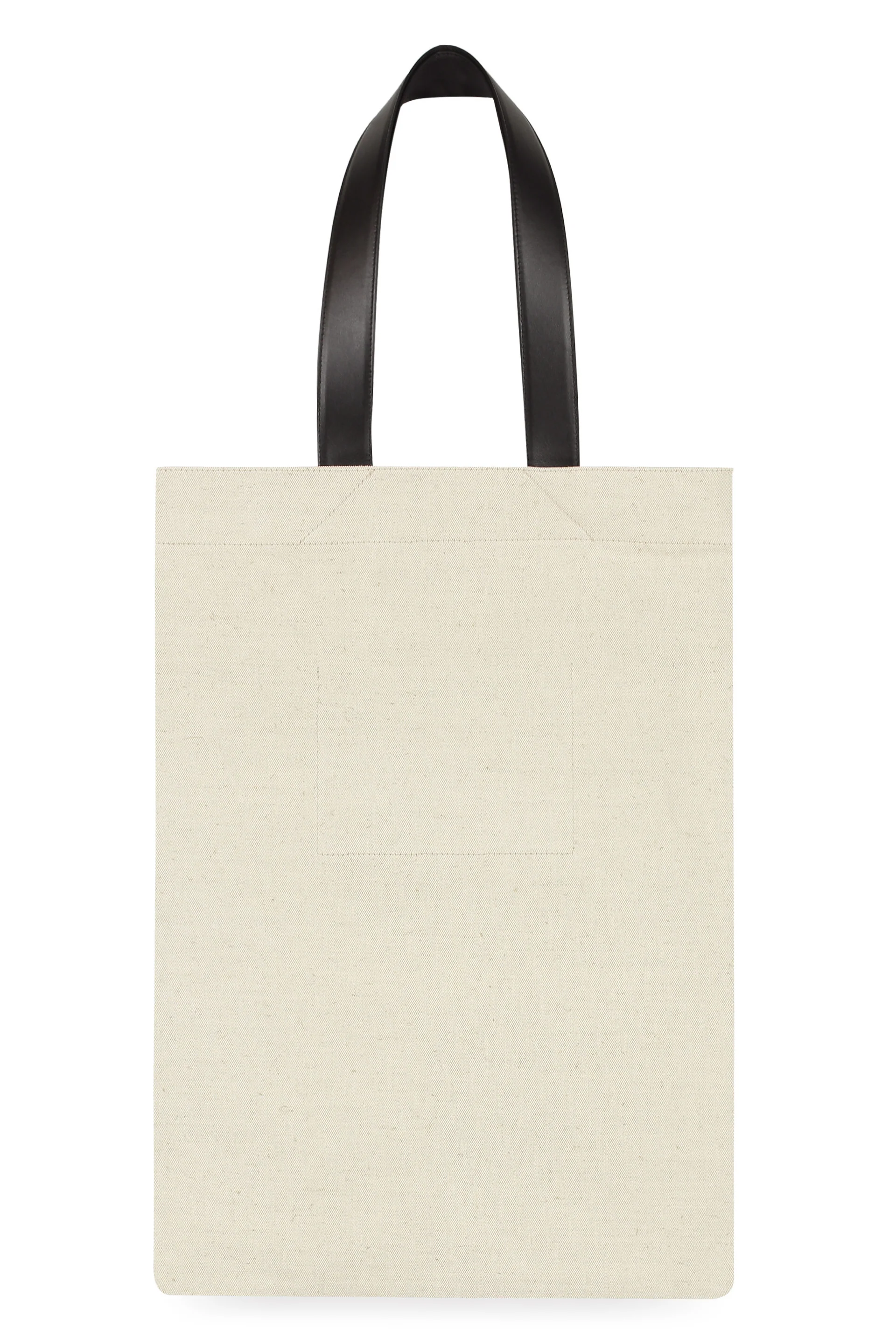 JIL SANDER Linen Bag with Front Logo Print - Image 3