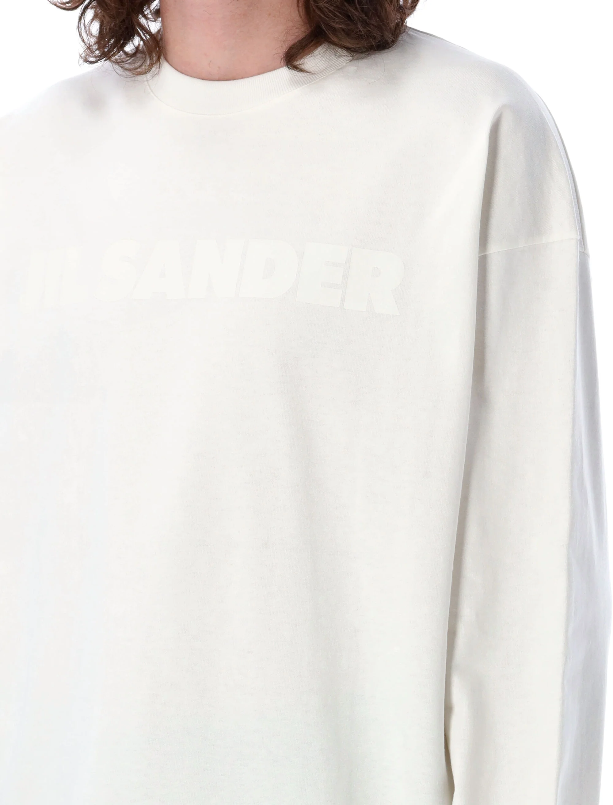 Jil Sander Logo Cotton T-shirt - Image 3