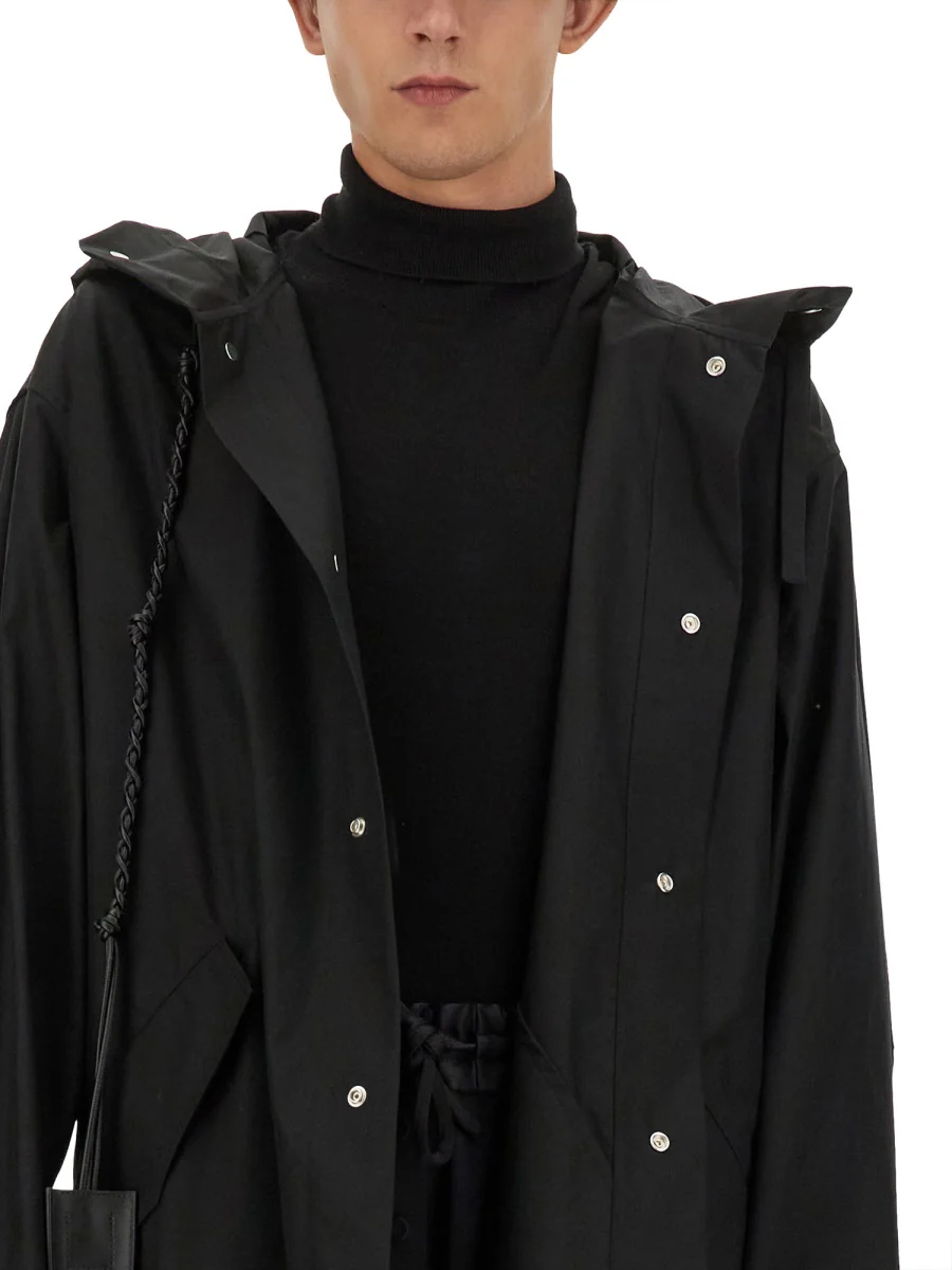 JIL SANDER Logo Parka Coat - Image 4