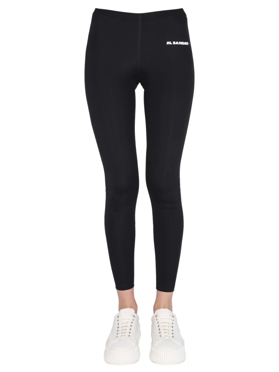 JIL SANDER Logo-print High-waist Leggings